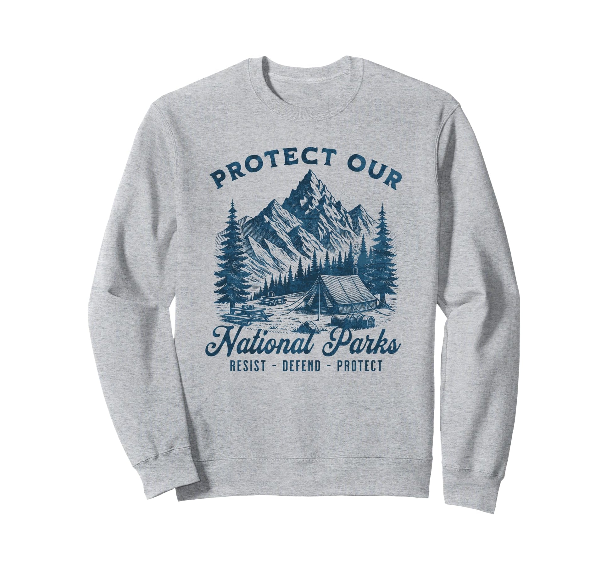 Protect National Parks Defend Sweatshirt - Minimalist Print Men Women - T-Shirt, Sweatshirt, Hoodie