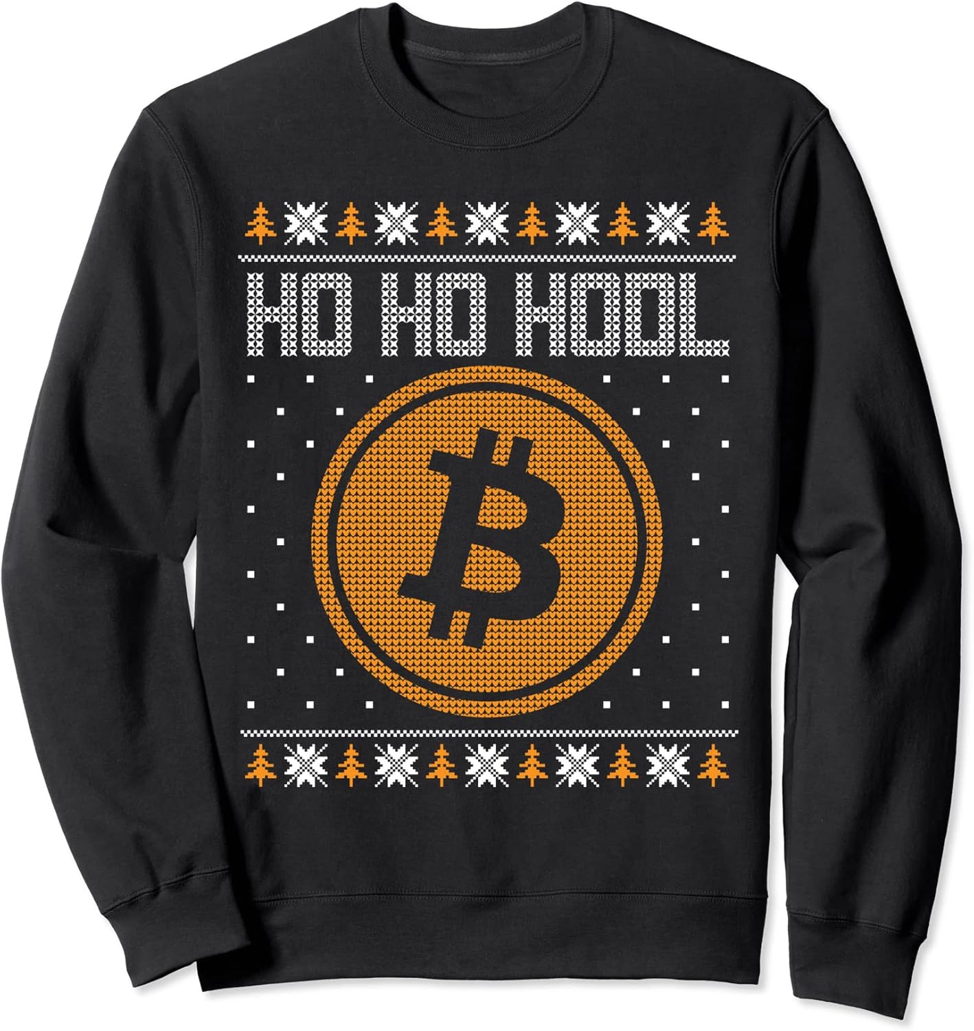 Funny Bitcoin Ugly Christmas Sweater - Adult & Kids T-Shirts, Sweatshirts & Hoodies apparel design preview 1