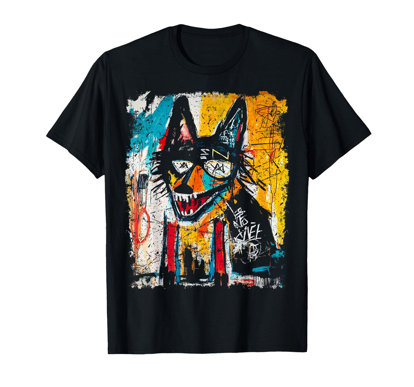 Pop Art Wolf 90S Graffiti T-Shirt - Aesthetic Graphic for Adults - T-Shirt, Sweatshirt, Hoodie