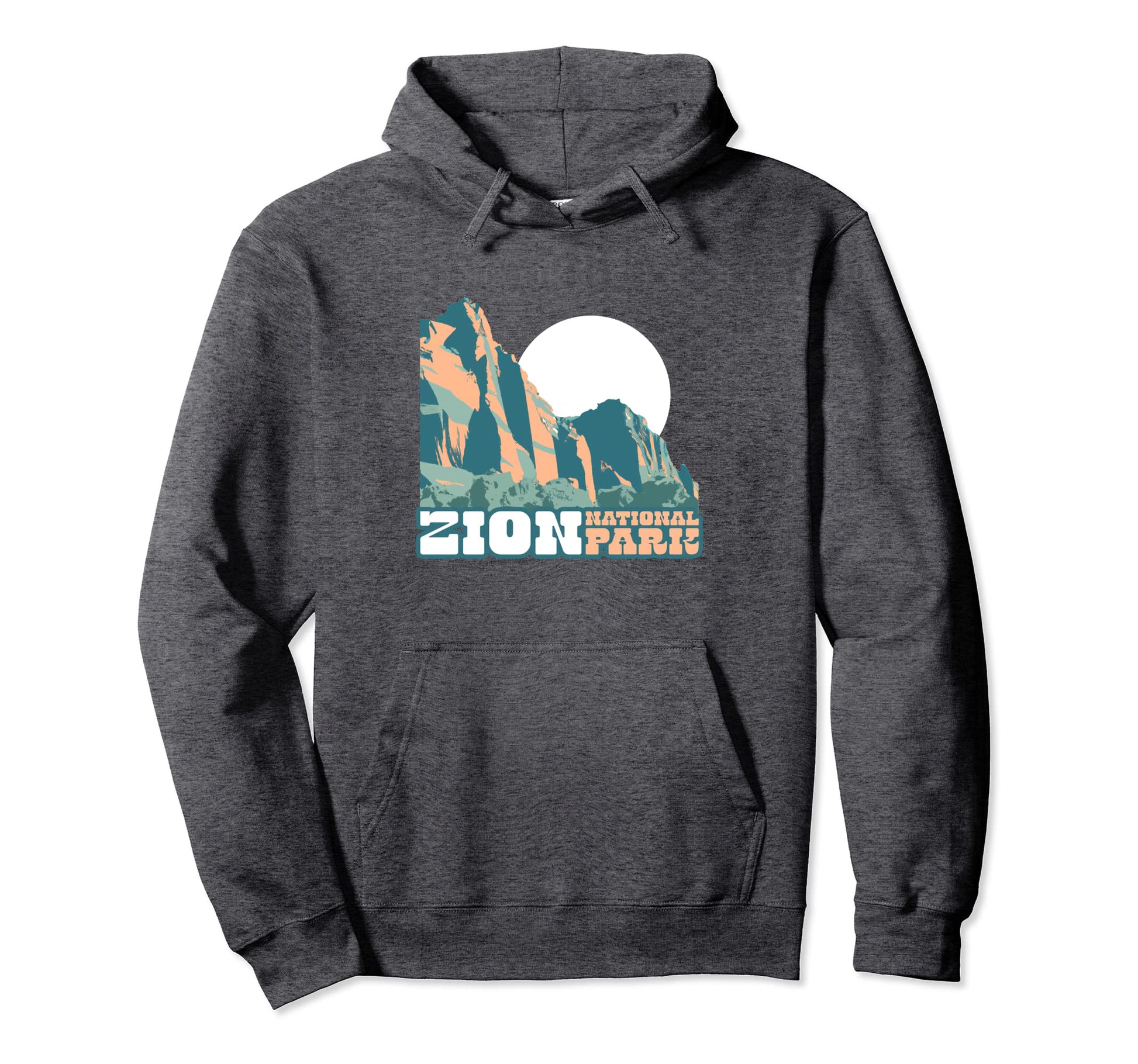 Zion National Park Wpa Utah Hoodie - Streetwear Style Unisex - T-Shirt, Sweatshirt, Hoodie