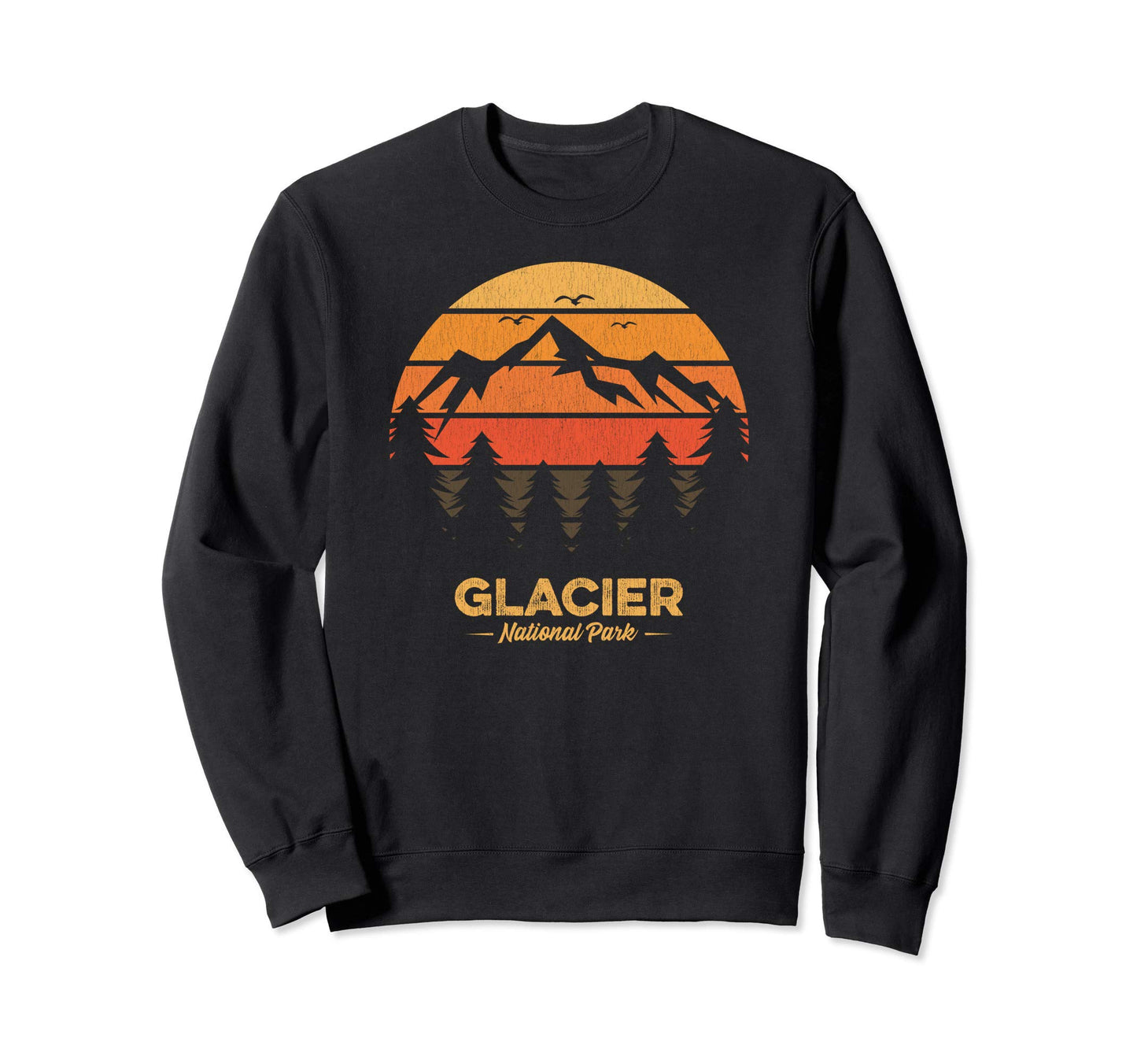 Glacier National Park Souvenir Gift Sweatshirt - Graphic Print Unisex - T-Shirt, Sweatshirt, Hoodie
