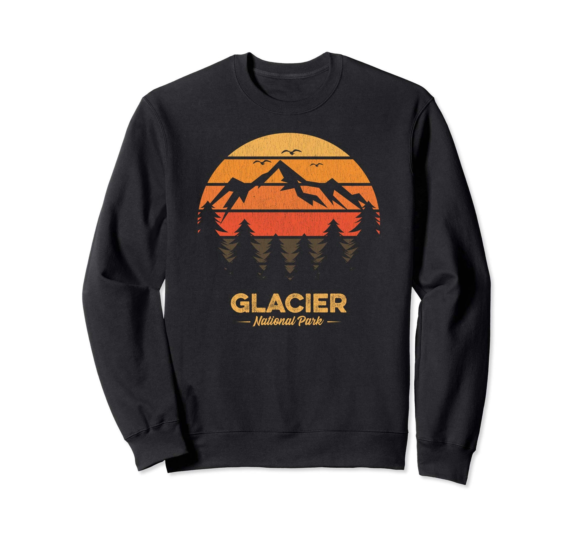 Glacier National Park Souvenir Gift Sweatshirt - Graphic Print Unisex - T-Shirt, Sweatshirt, Hoodie
