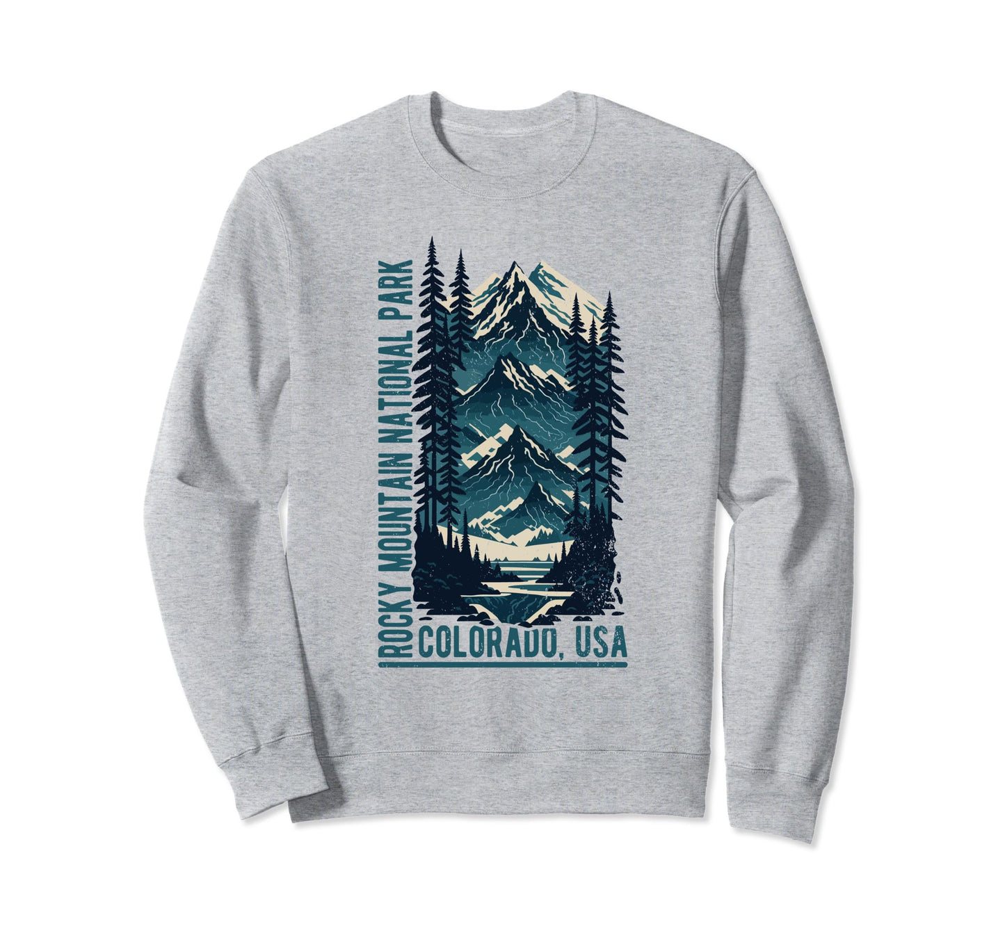 Rocky Mountain National Park Scenic Sweatshirt - Novelty Apparel Unisex - T-Shirt, Sweatshirt, Hoodie