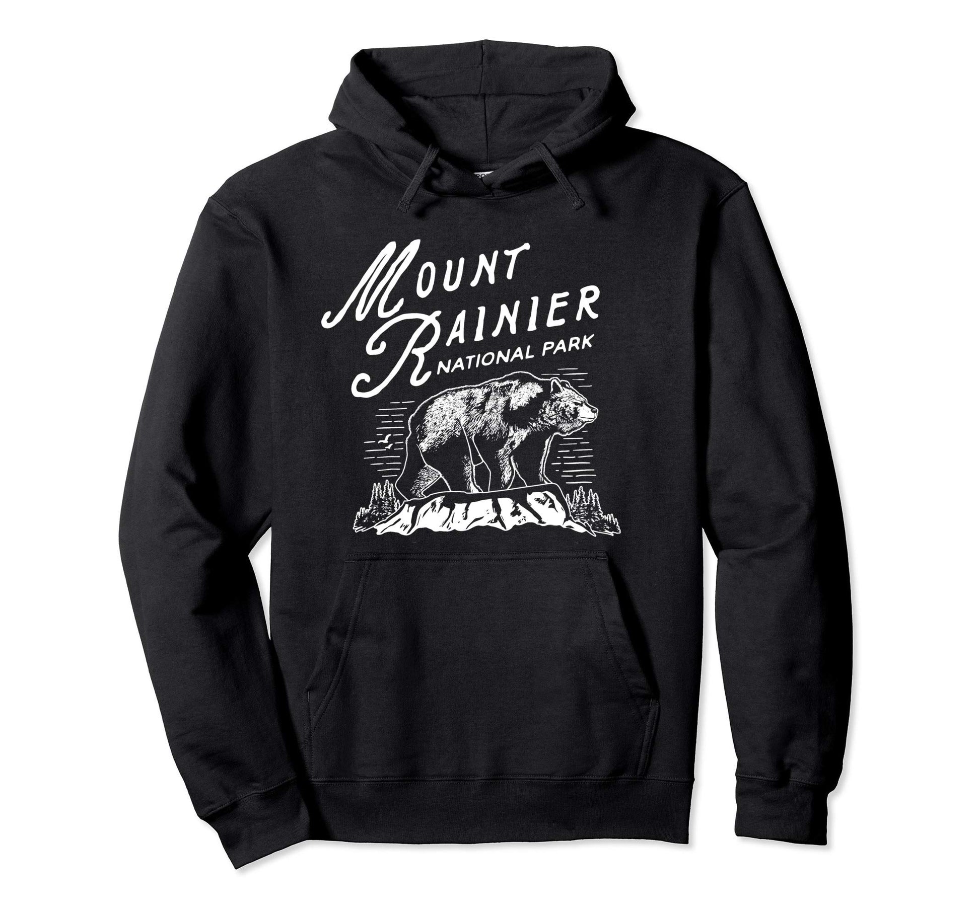 Mount Rainier National Park Bear Washington T-Shirt - Unique Graphic Unisex - T-Shirt, Sweatshirt, Hoodie