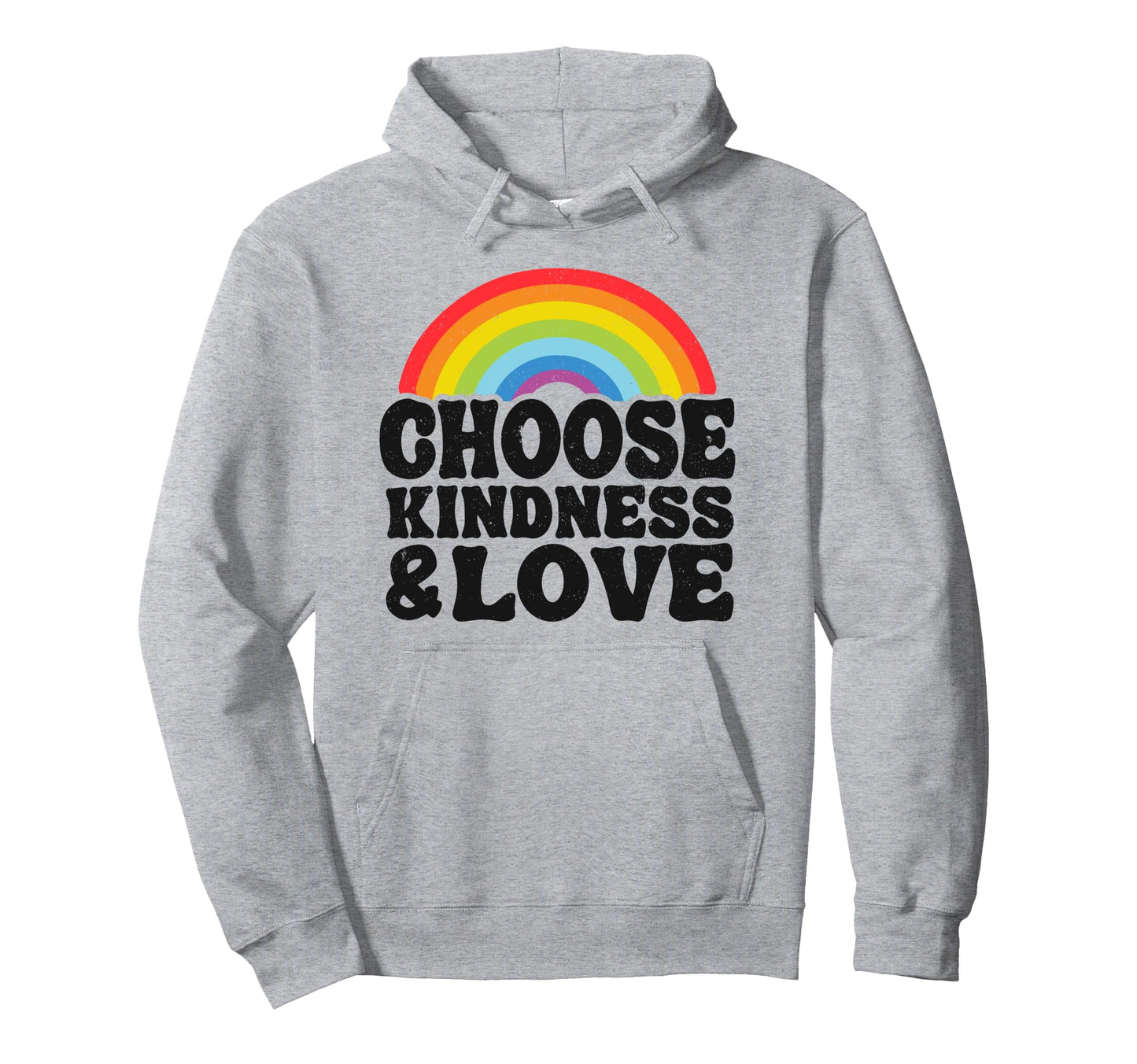 Anti Bullying Rainbow Peace Hoodie - Casual Everyday Wear for Adults - T-Shirt, Sweatshirt, Hoodie