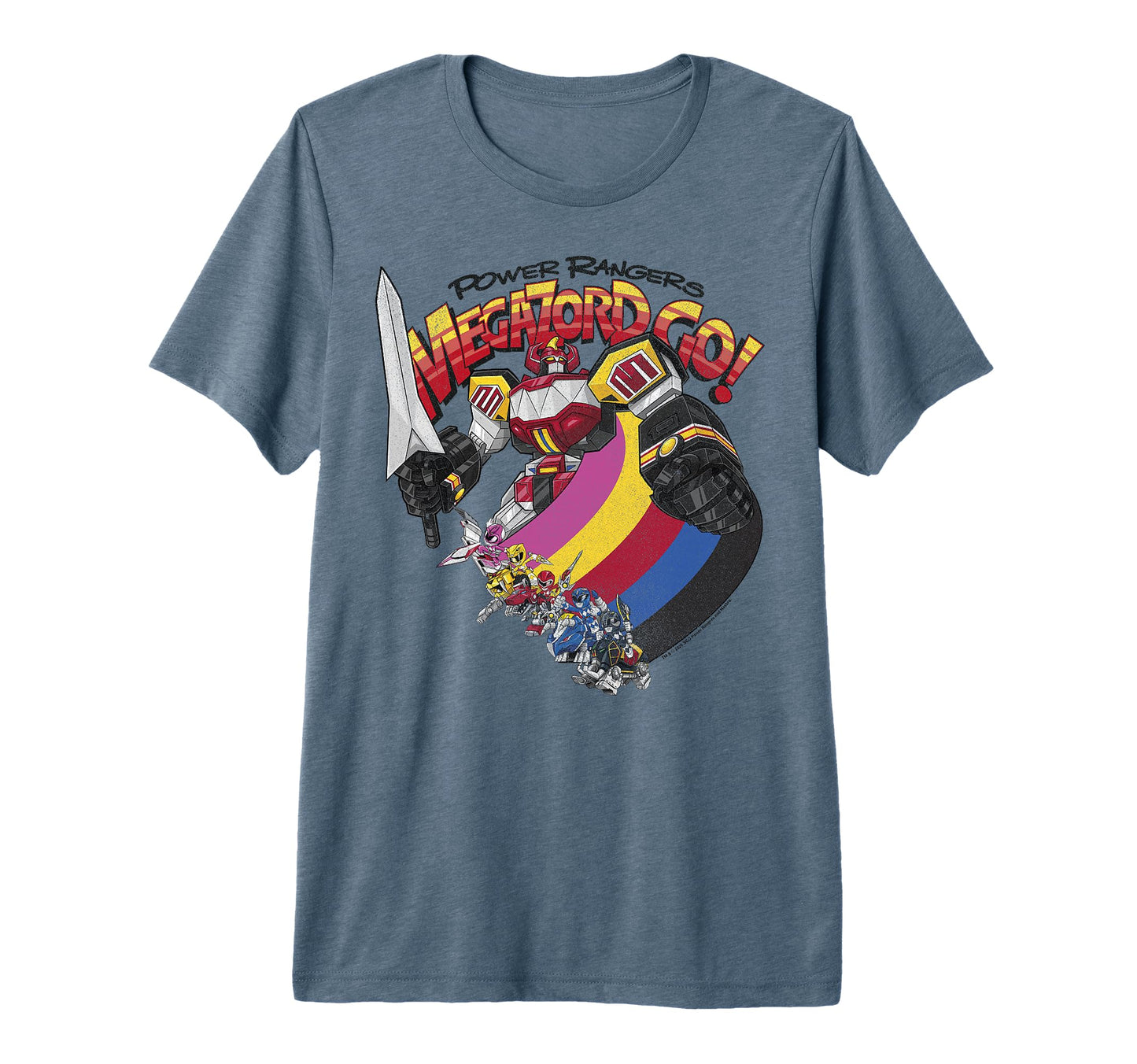 Power Rangers Megazord Go Rainbow T-Shirt - Unique Graphic for Adults - T-Shirt, Sweatshirt, Hoodie