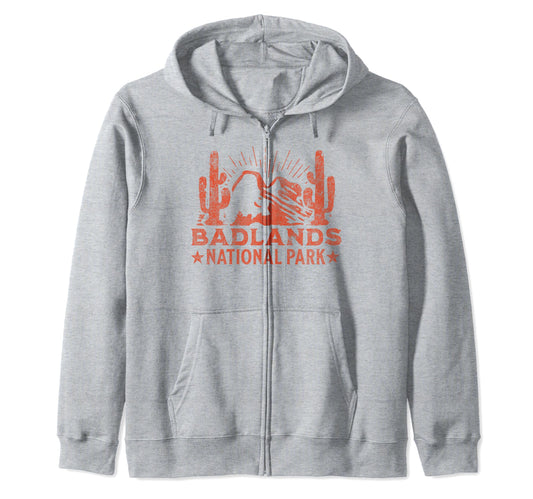 Badlands National Park South Dakota Usa Hoodie - Minimalist Print Unisex - T-Shirt, Sweatshirt, Hoodie