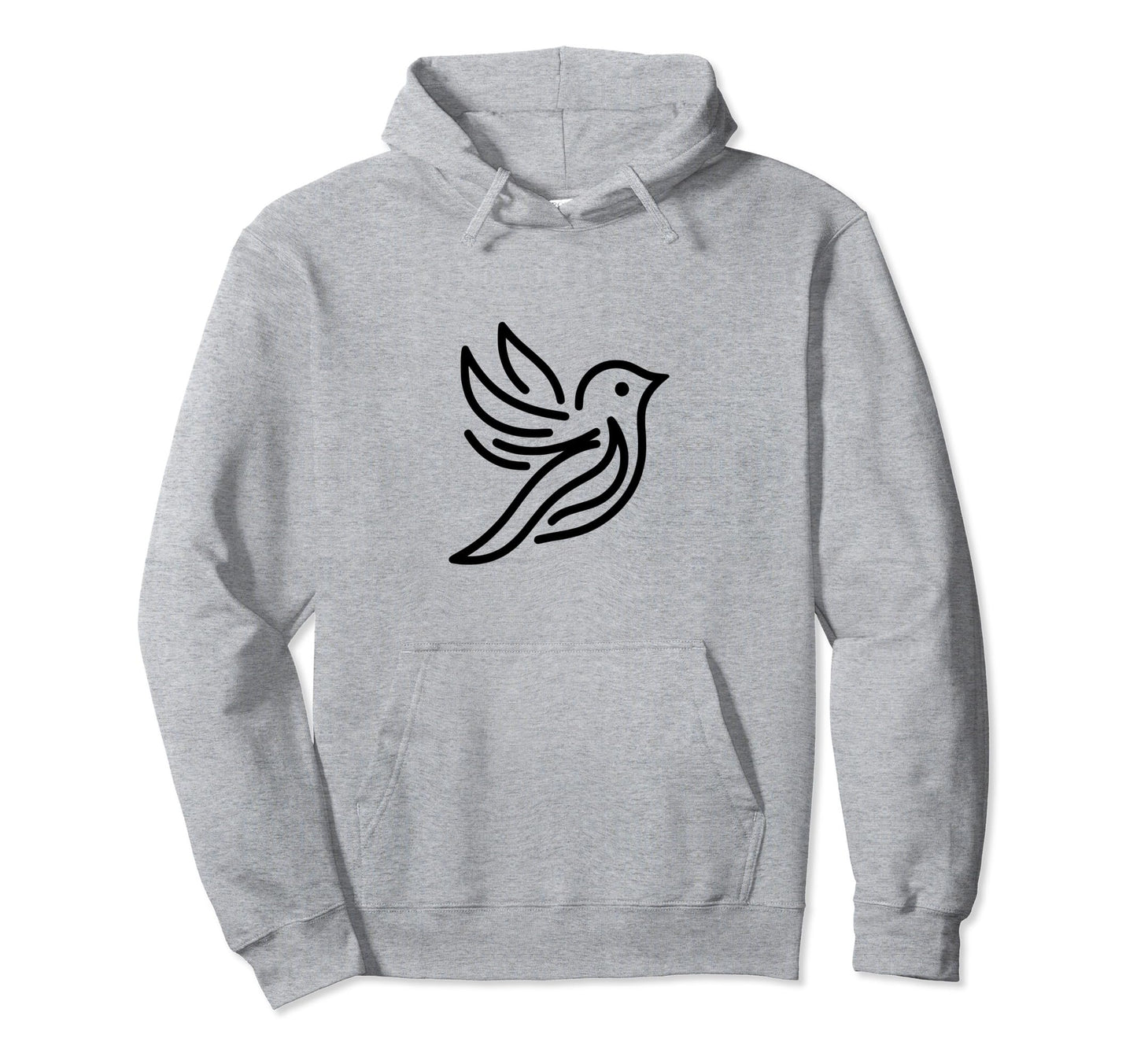 Simple Dove Bird Peace Love Hoodie - Fun Novelty Design Unisex - T-Shirt, Sweatshirt, Hoodie