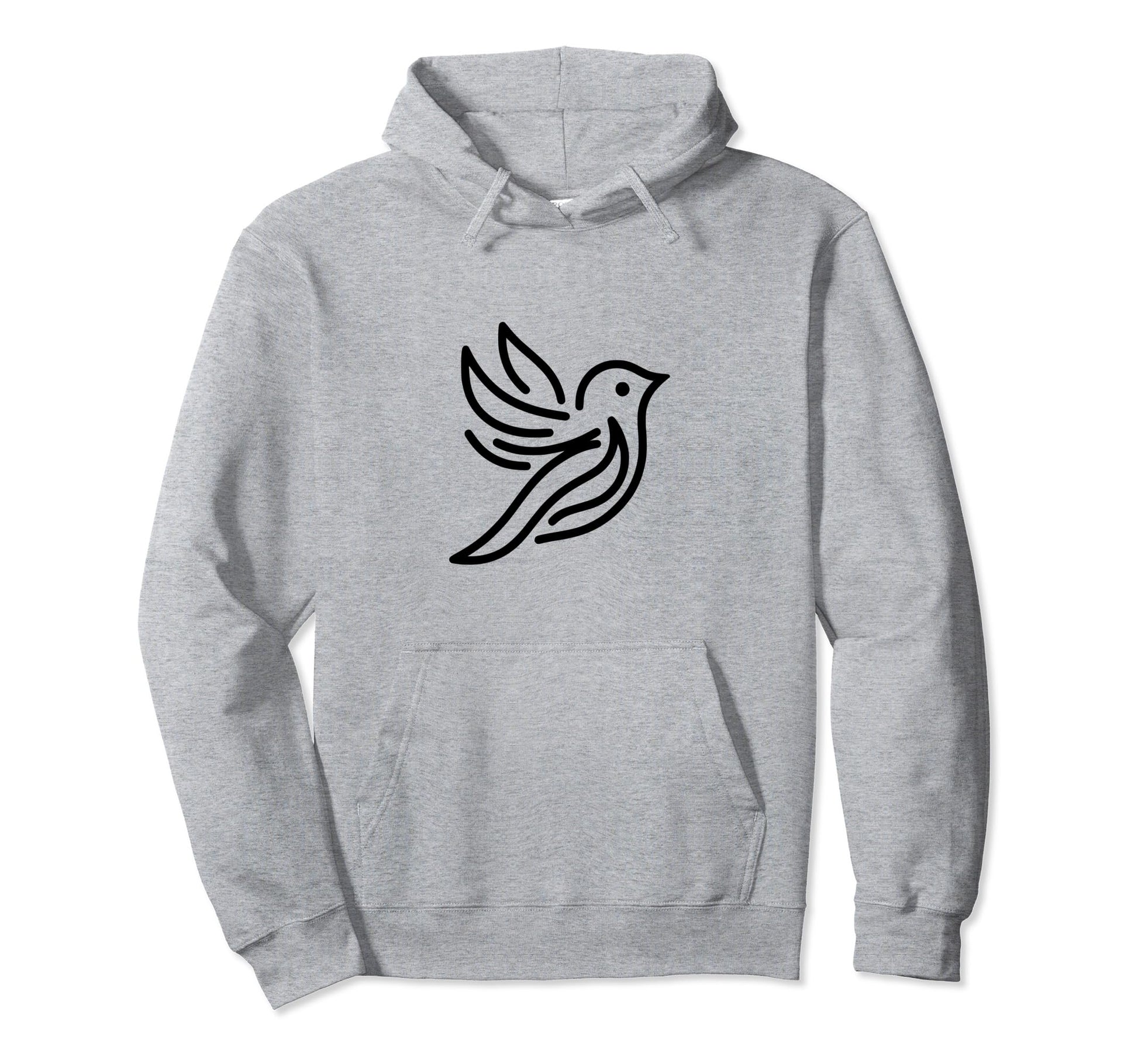 Simple Dove Bird Peace Love Hoodie - Fun Novelty Design Unisex - T-Shirt, Sweatshirt, Hoodie