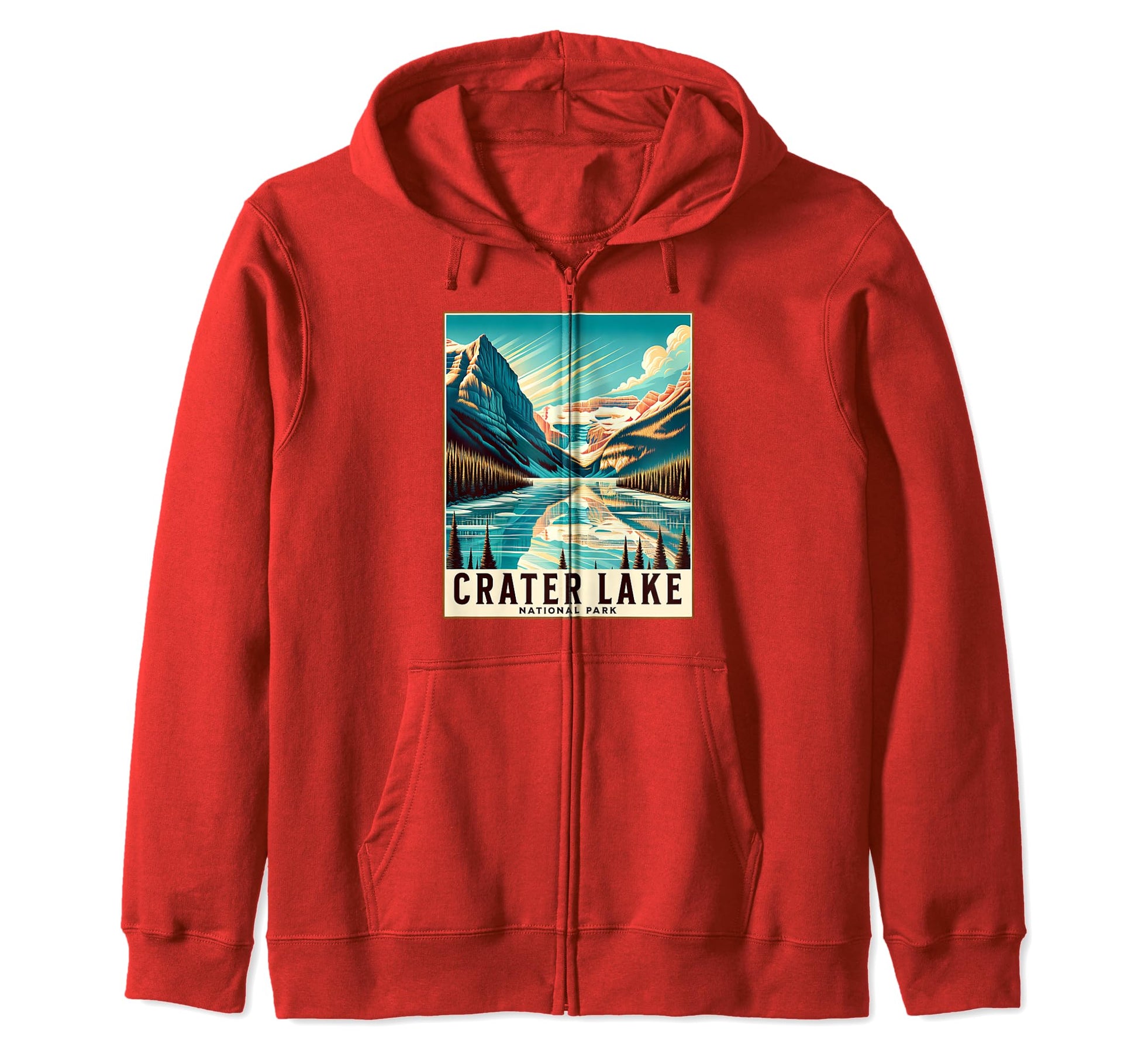 Crater Lake National Park Oregon Usa Hoodie - Novelty Apparel Unisex - T-Shirt, Sweatshirt, Hoodie