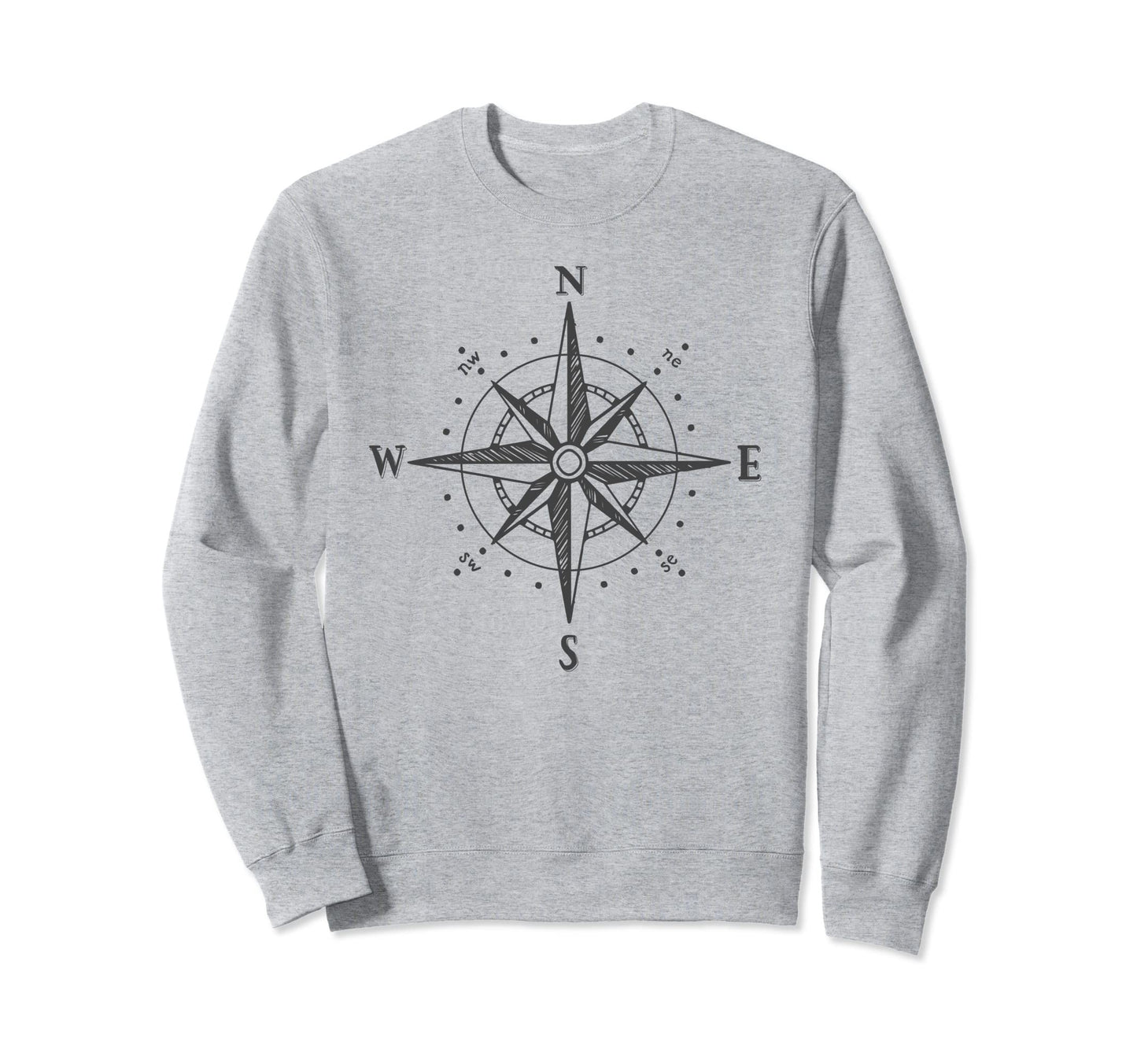 Compass North South East West Sailing Sweatshirt - Aesthetic Graphic Unisex - T-Shirt, Sweatshirt, Hoodie
