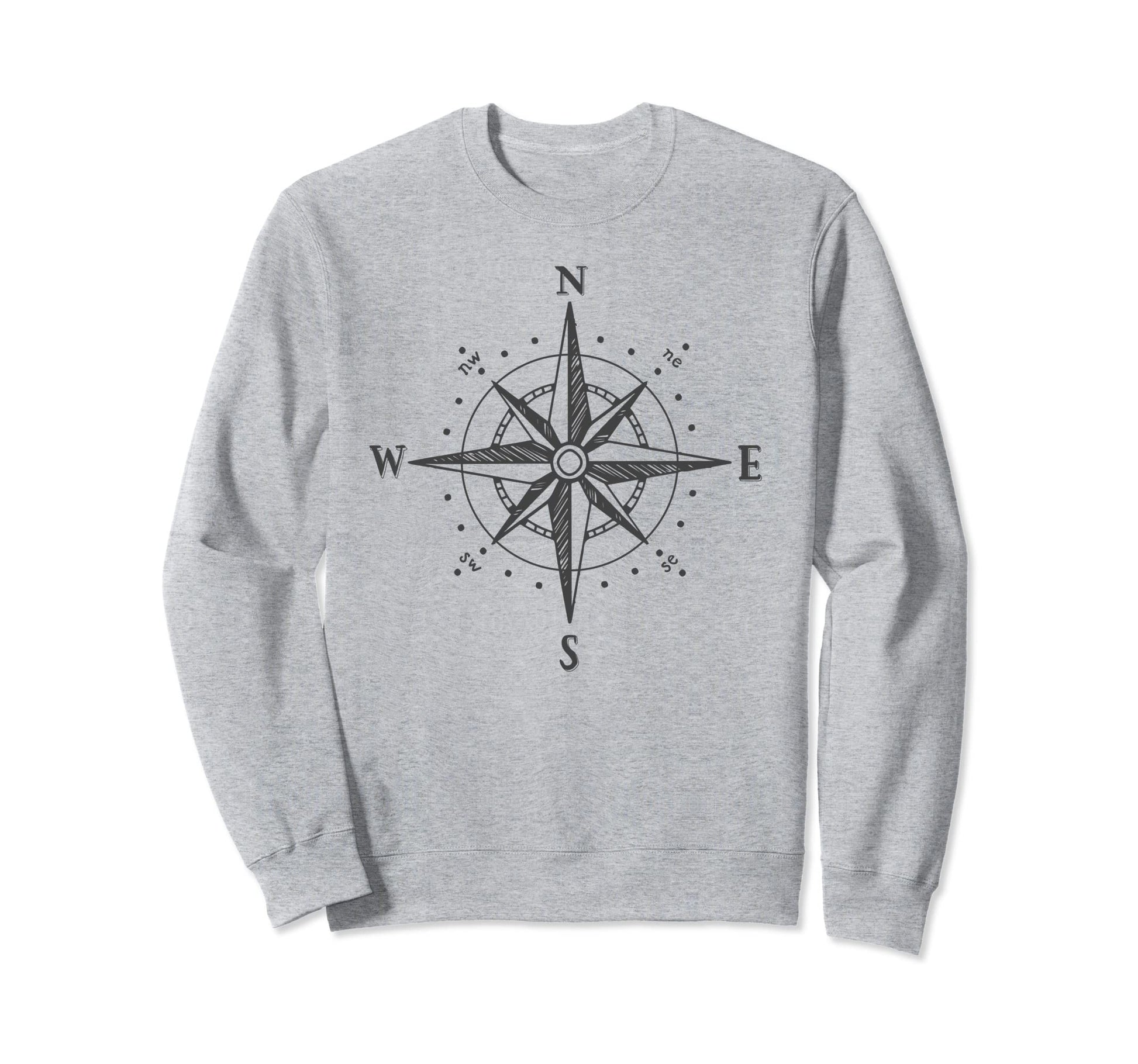 Compass North South East West Sailing Sweatshirt - Aesthetic Graphic Unisex - T-Shirt, Sweatshirt, Hoodie
