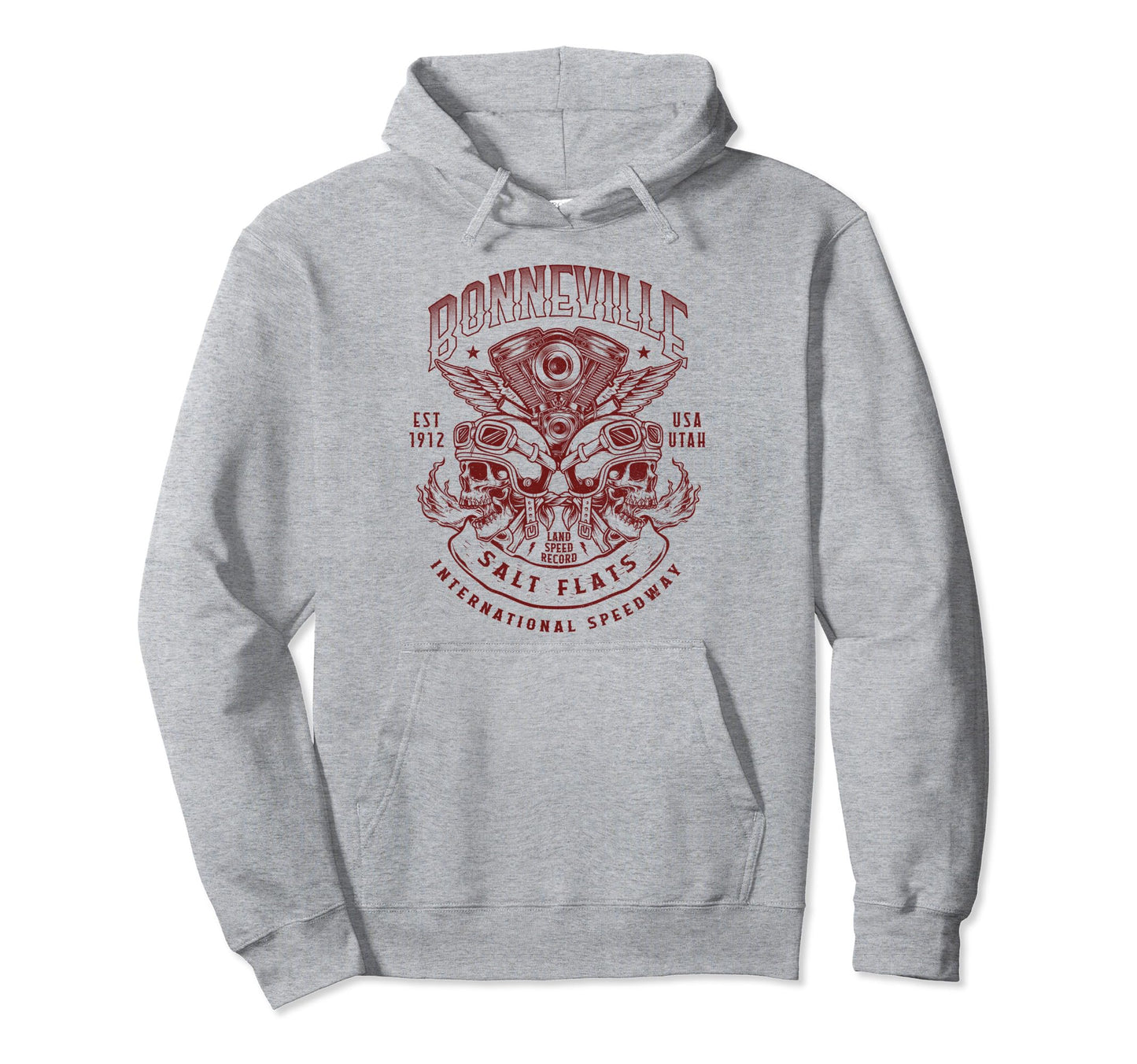 Bonneville Salt Flats Motorcycle Racing Biker Hoodie - Graphic Print Unisex - T-Shirt, Sweatshirt, Hoodie