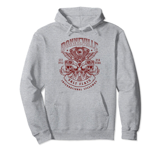 Bonneville Salt Flats Motorcycle Racing Biker Hoodie - Graphic Print Unisex - T-Shirt, Sweatshirt, Hoodie
