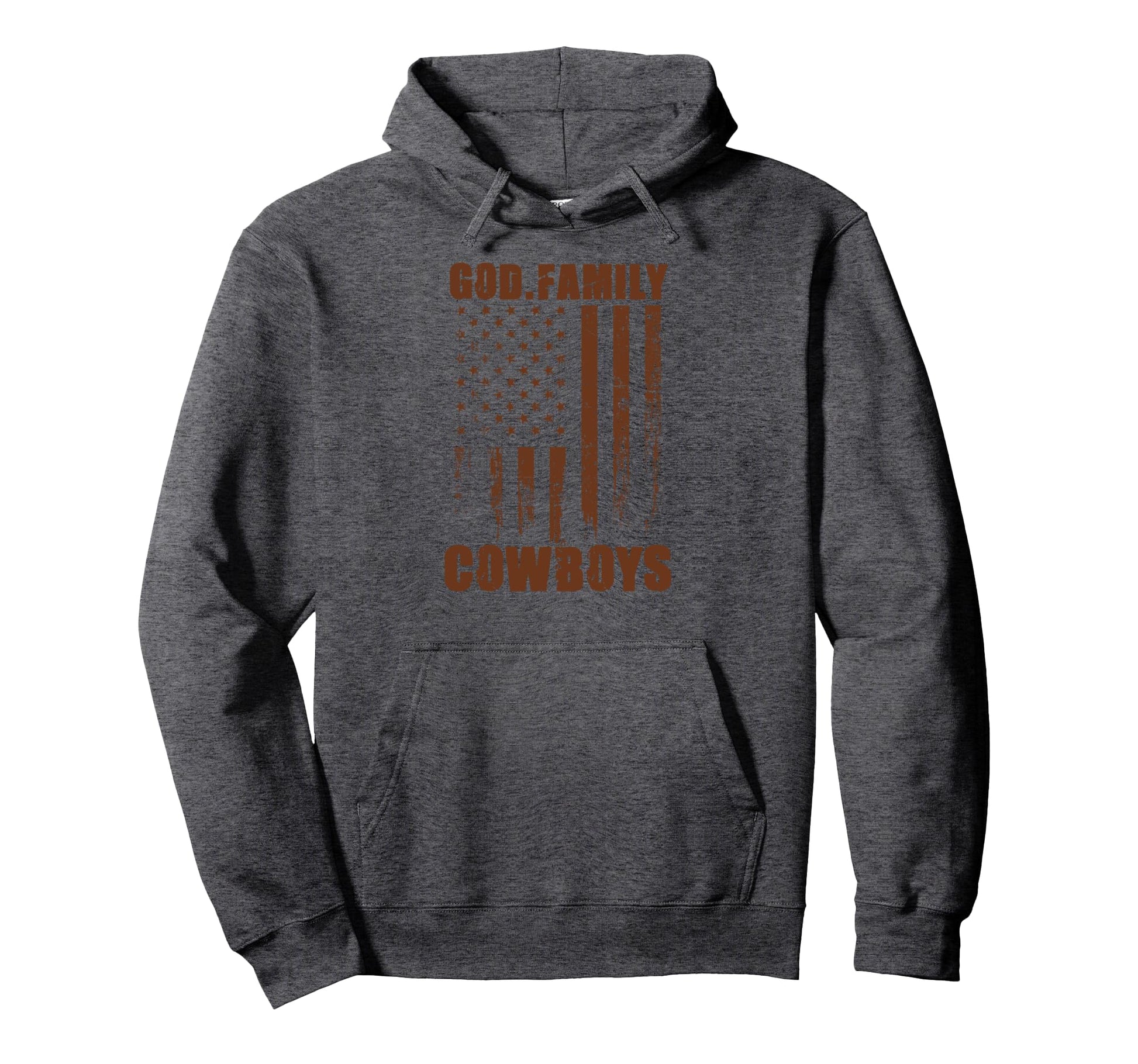 Abilene Cowboys God Family Usa Flag Hoodie - Minimalist Print Men Women - T-Shirt, Sweatshirt, Hoodie