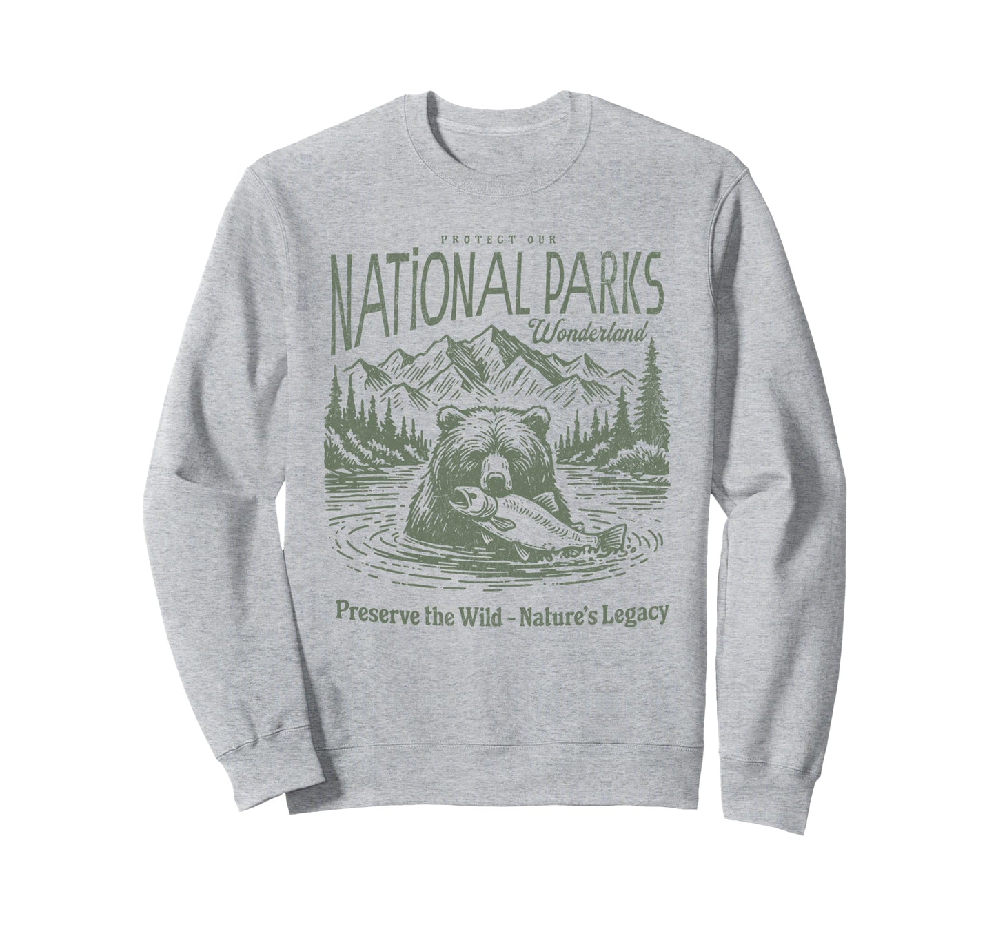 Protect National Parks Defend Sweatshirt - Casual Everyday Wear Men Women - T-Shirt, Sweatshirt, Hoodie