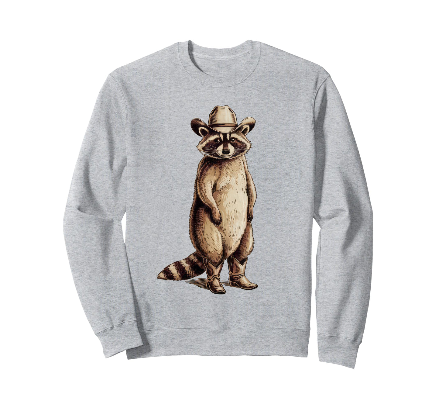 Raccoon 90S Country Music Western Sweatshirt - Streetwear Style Unisex - T-Shirt, Sweatshirt, Hoodie