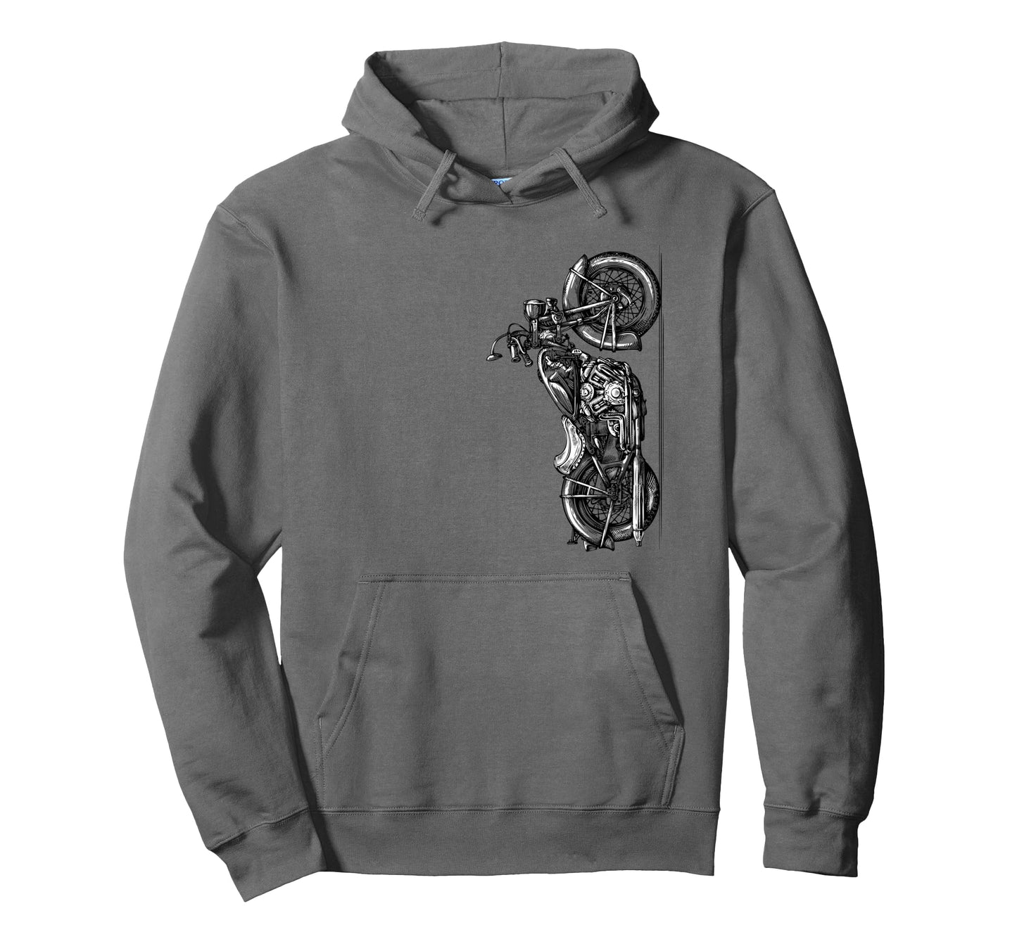 Motorcycling Biker Motorcycle Hoodie - Minimalist Print for Adults - T-Shirt, Sweatshirt, Hoodie