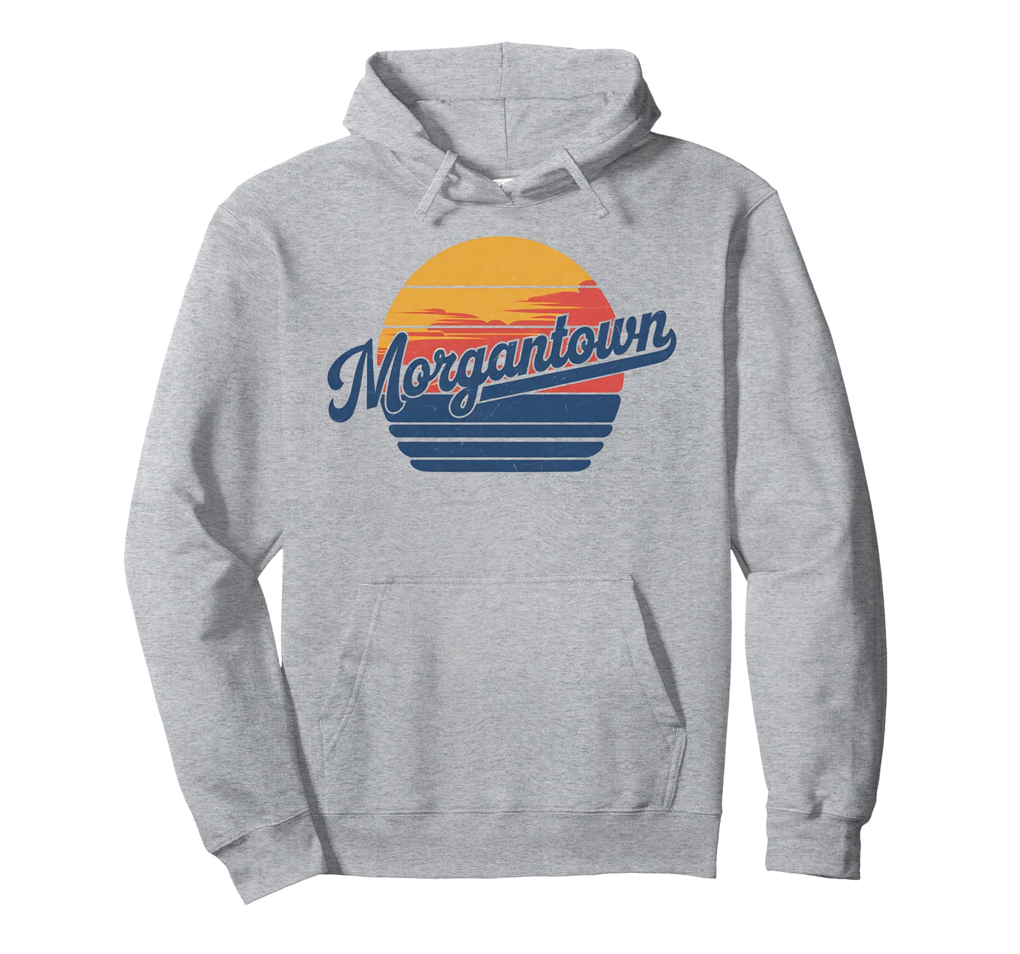 Morgantown West Virginia Sports Hoodie - Novelty Apparel for Adults - T-Shirt, Sweatshirt, Hoodie