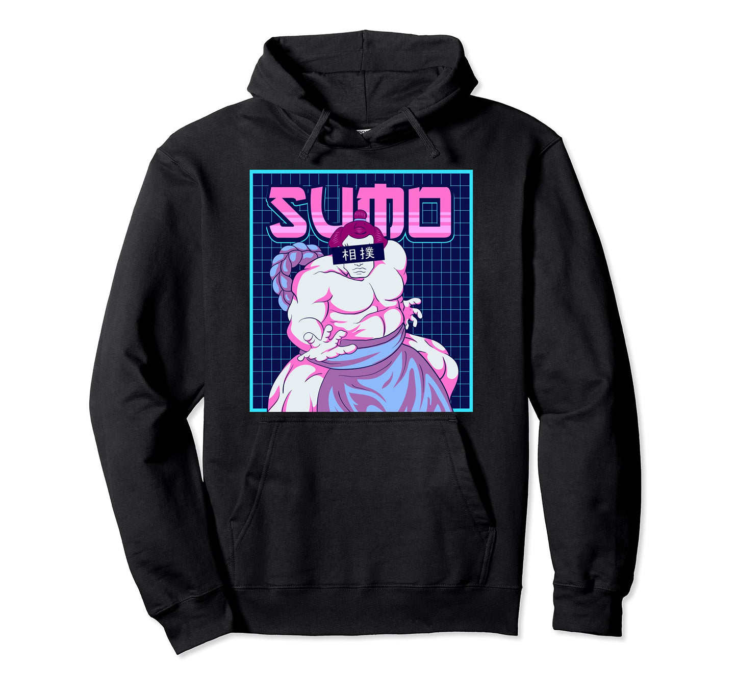 Japanese Sumo Wrestler Mawashi Hoodie - Aesthetic Graphic for Adults - T-Shirt, Sweatshirt, Hoodie