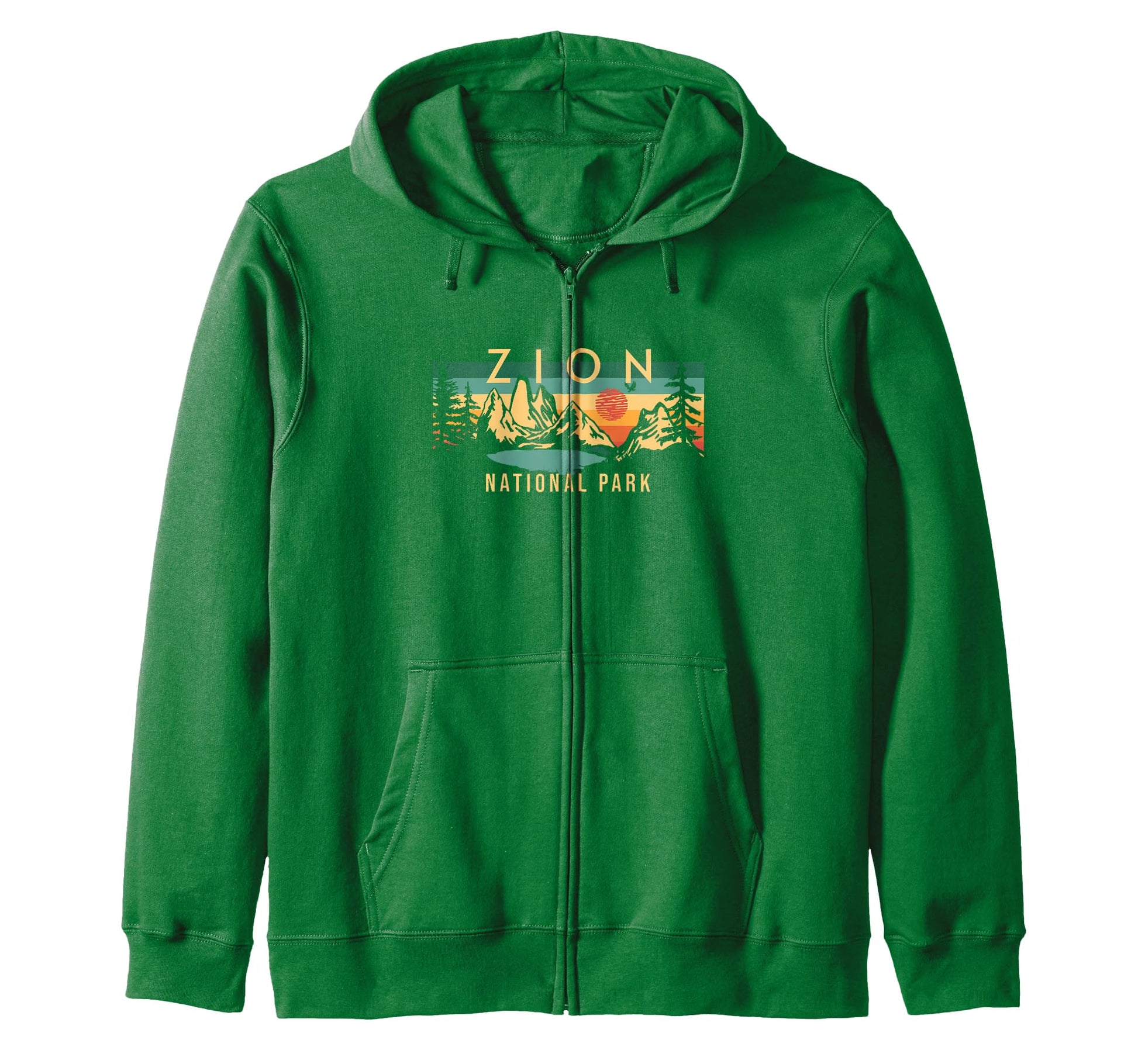 Zion National Park Utah Usa Outdoor Hoodie - Minimalist Print for Adults - T-Shirt, Sweatshirt, Hoodie