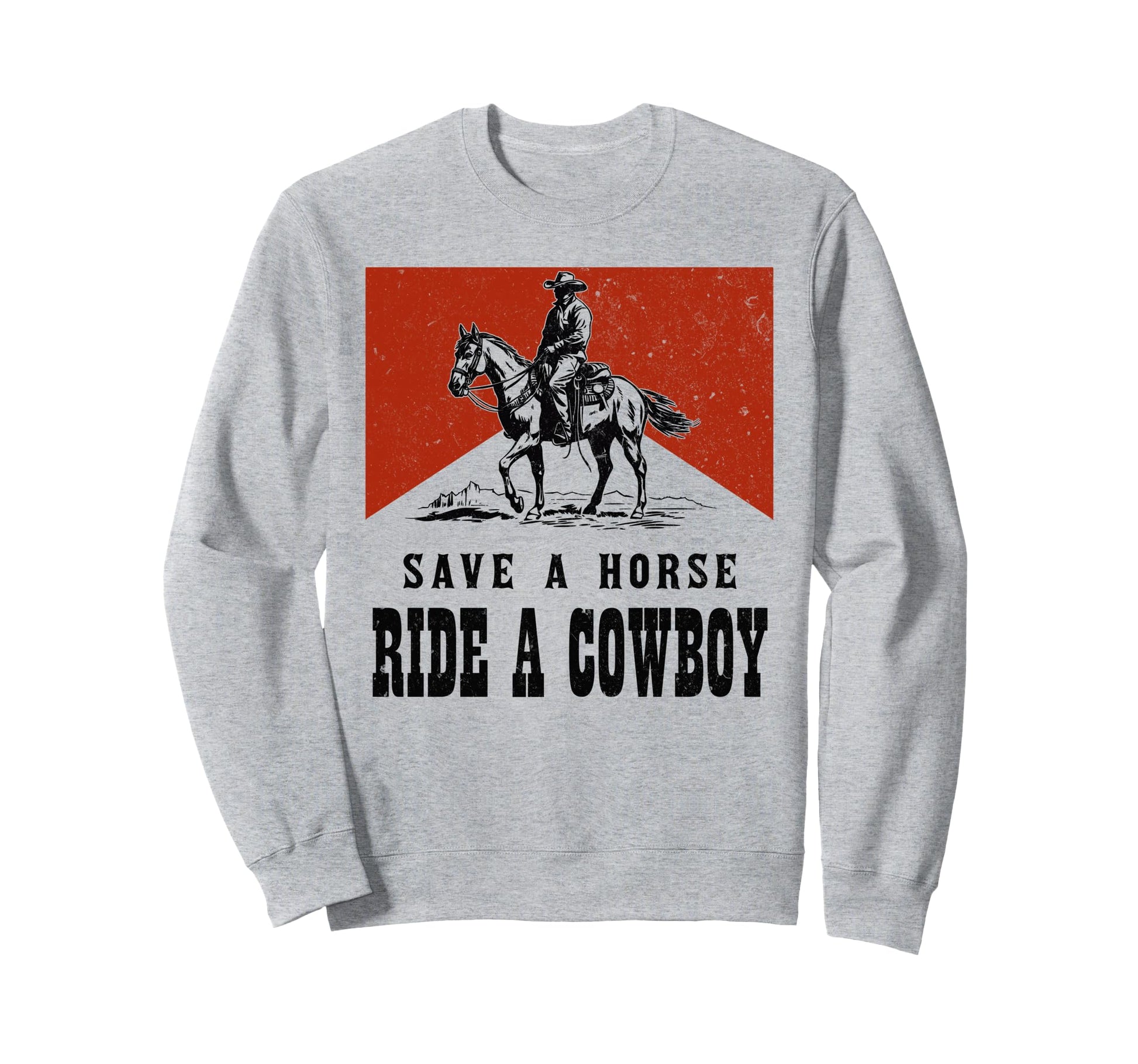 Western Country Save Horse Sweatshirt - Casual Everyday Wear for Adults - T-Shirt, Sweatshirt, Hoodie
