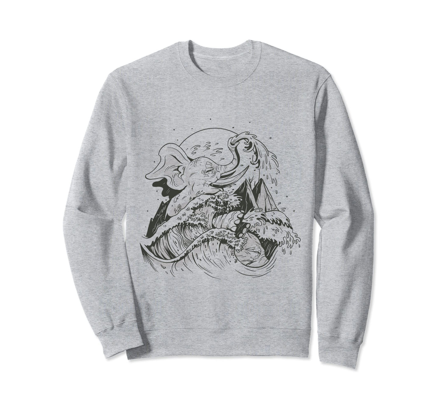 Japanese Wave Japanese Art Edgy Sweatshirt - Fun Novelty Design Unisex - T-Shirt, Sweatshirt, Hoodie