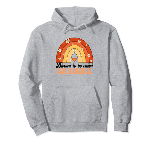 Blessed To Be Called Grammie Groovy Hoodie - Fun Novelty Design for Adults - T-Shirt, Sweatshirt, Hoodie