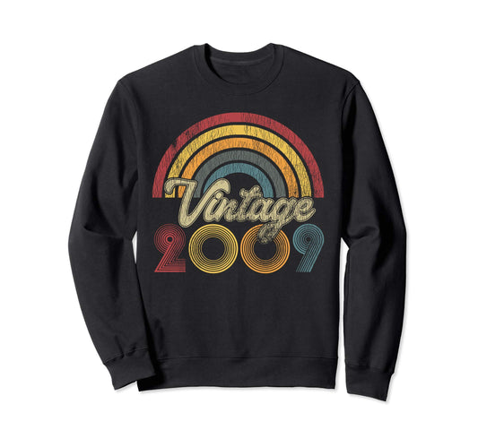 2009 12Th Birthday Gift Rainbow Sweatshirt - Novelty Apparel Unisex - T-Shirt, Sweatshirt, Hoodie