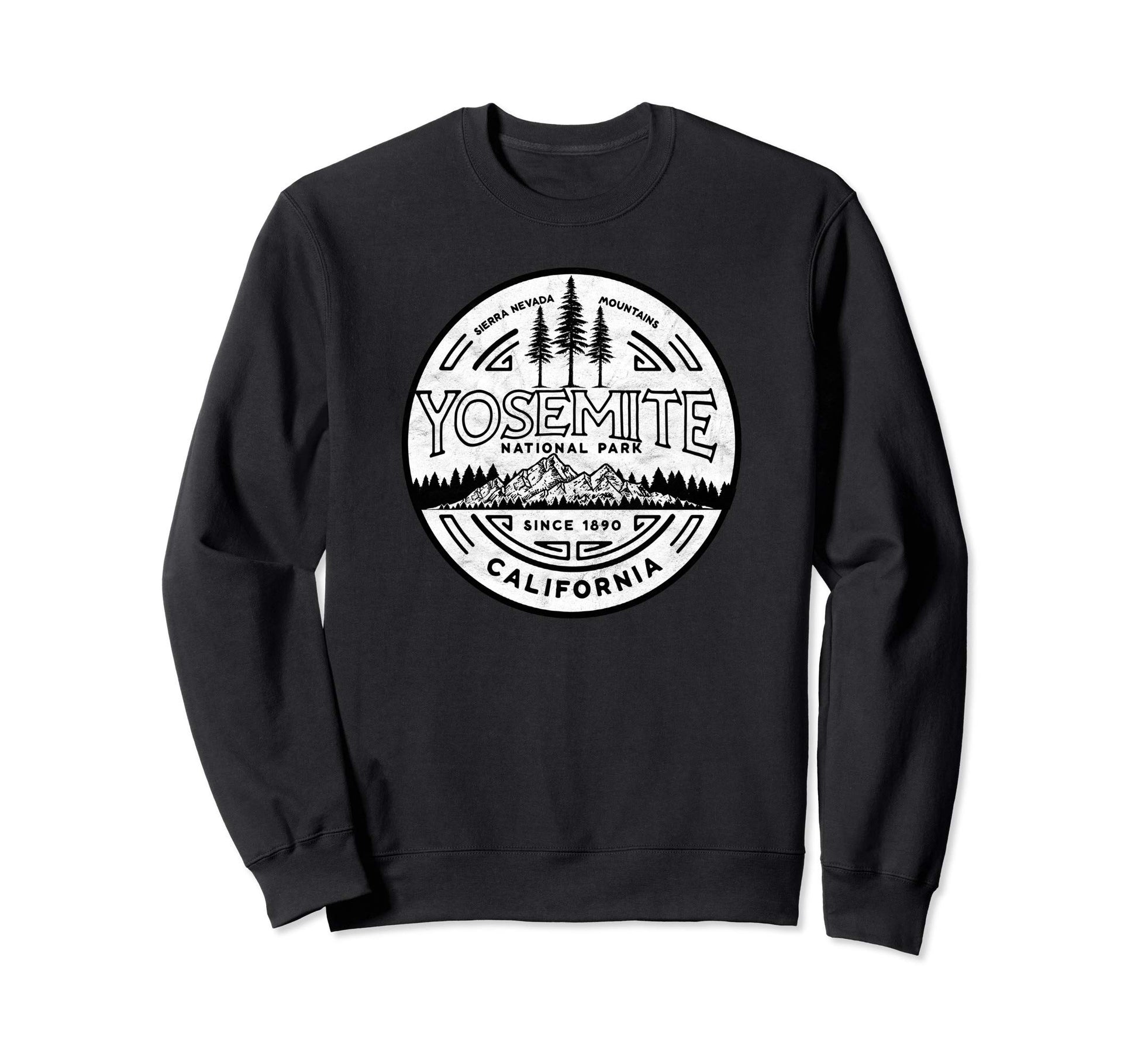 Yosemite National Park Distressed Sweatshirt - Trendy Graphic for Adults - T-Shirt, Sweatshirt, Hoodie