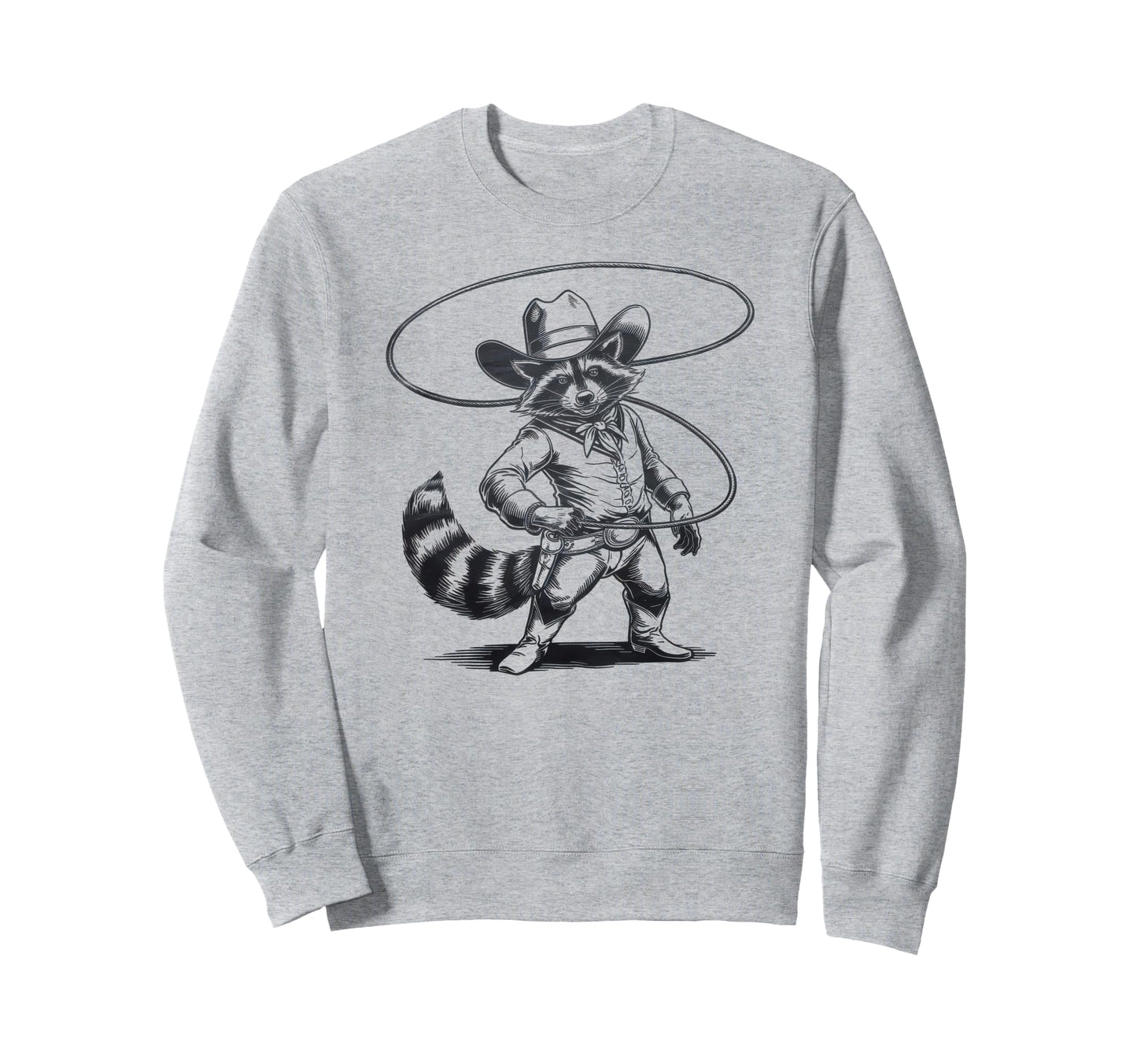 Raccoon 90S Country Music Western Sweatshirt - Custom Art Print Men Women - T-Shirt, Sweatshirt, Hoodie