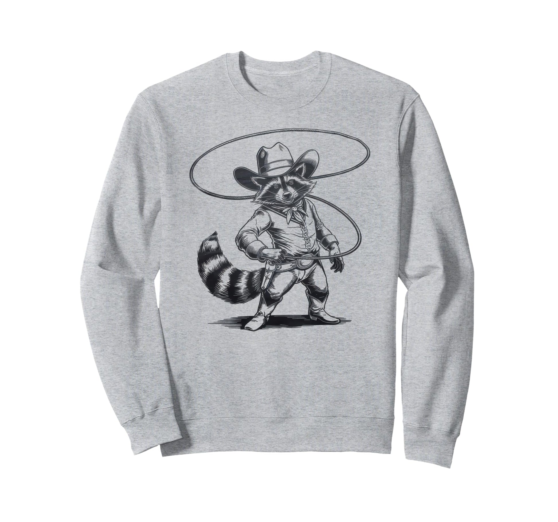 Raccoon 90S Country Music Western Sweatshirt - Custom Art Print Men Women - T-Shirt, Sweatshirt, Hoodie