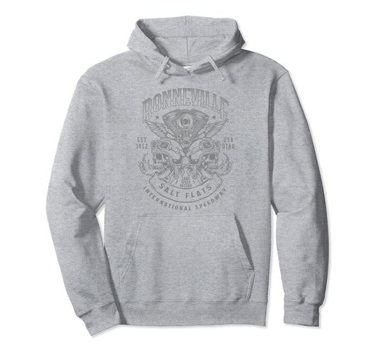 Bonneville Salt Flats Motorcycle Hoodie - Custom Art Print Men Women - T-Shirt, Sweatshirt, Hoodie