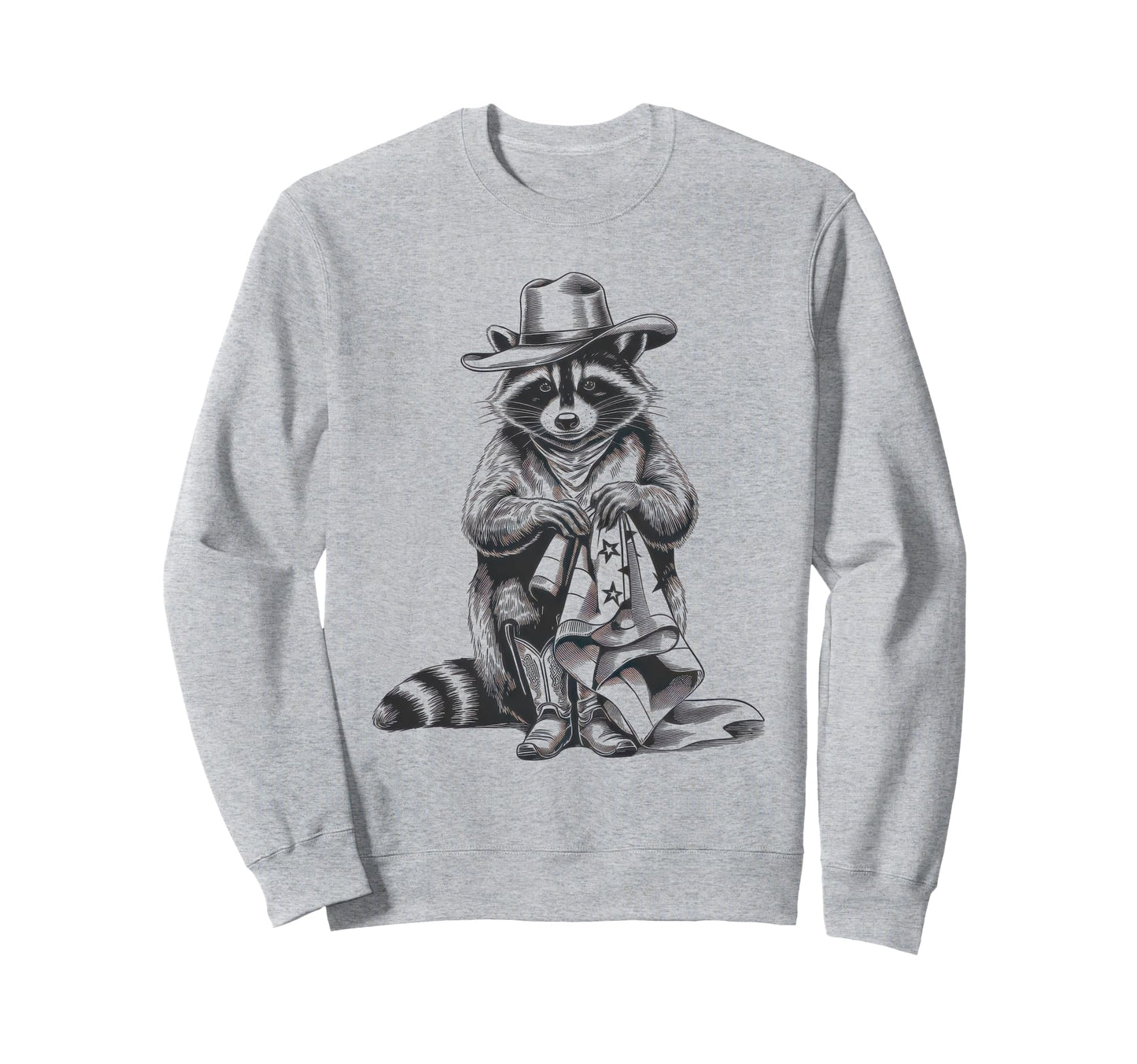 Raccoon 90S Country Music Western Sweatshirt - Unique Graphic Men Women - T-Shirt, Sweatshirt, Hoodie