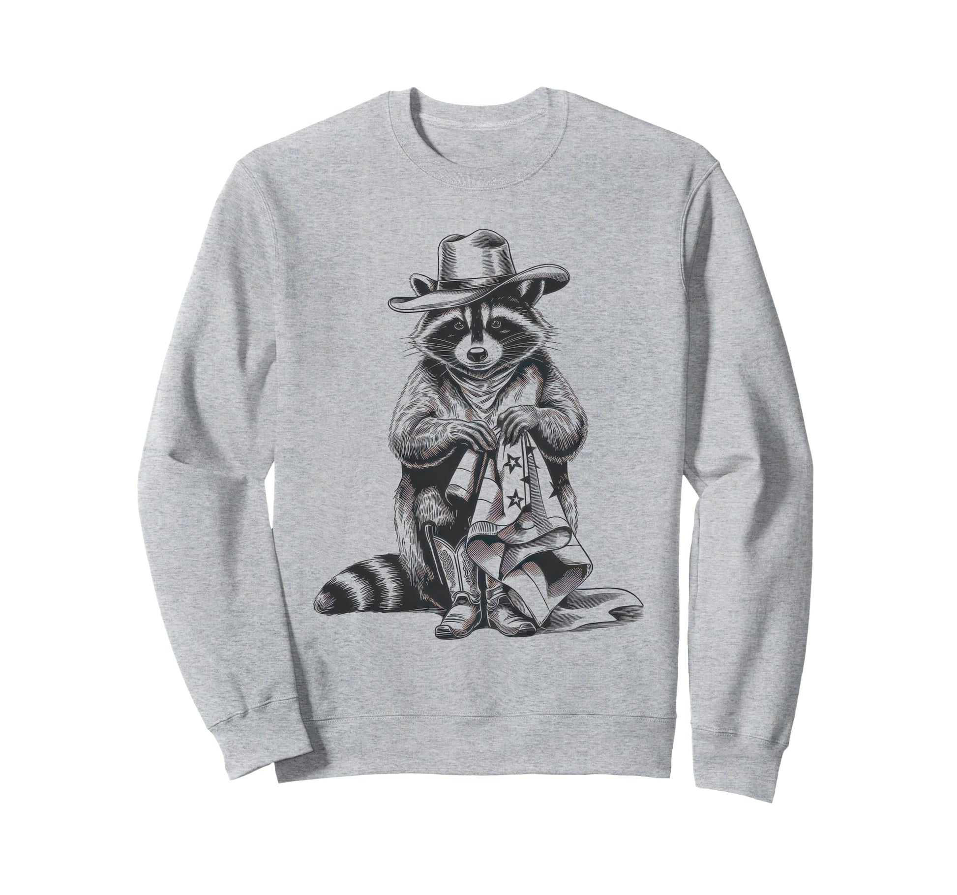 Raccoon 90S Country Music Western Sweatshirt - Unique Graphic Men Women - T-Shirt, Sweatshirt, Hoodie