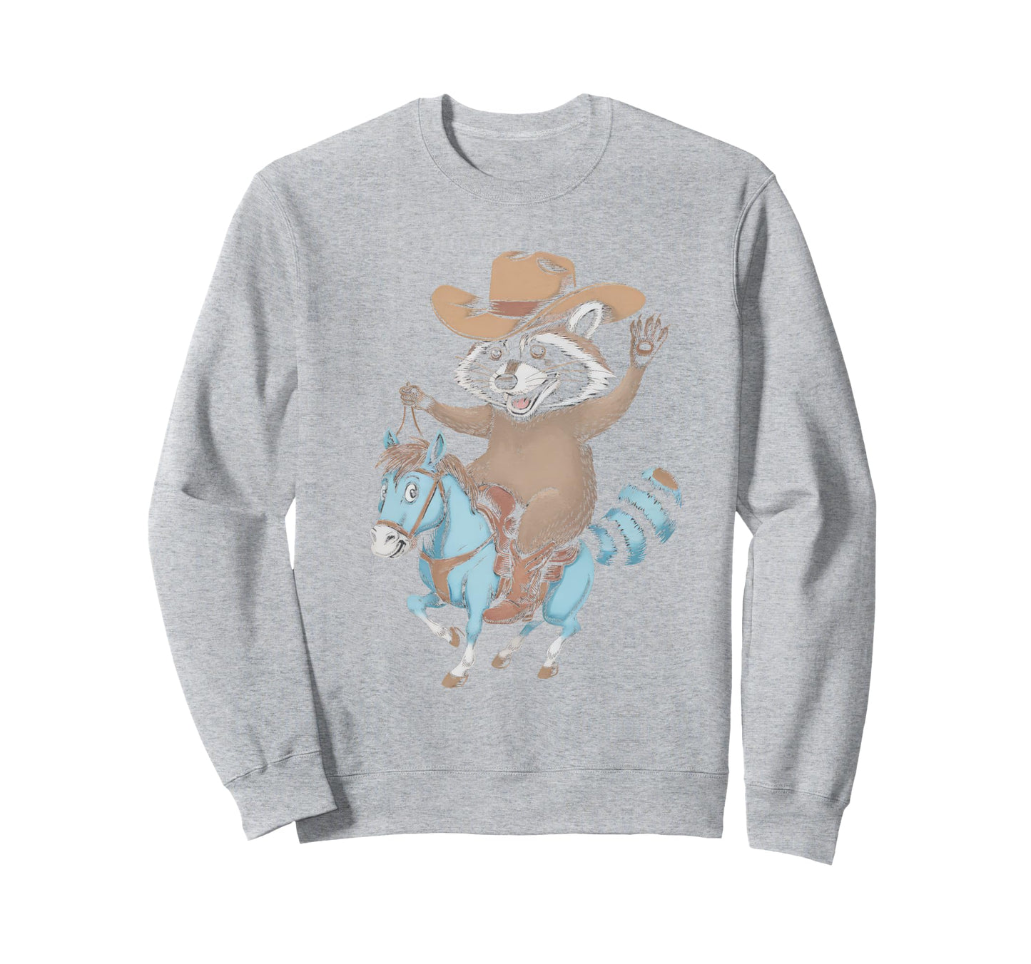 Raccoon 90S Country Music Western Sweatshirt - Trendy Graphic for Adults - T-Shirt, Sweatshirt, Hoodie