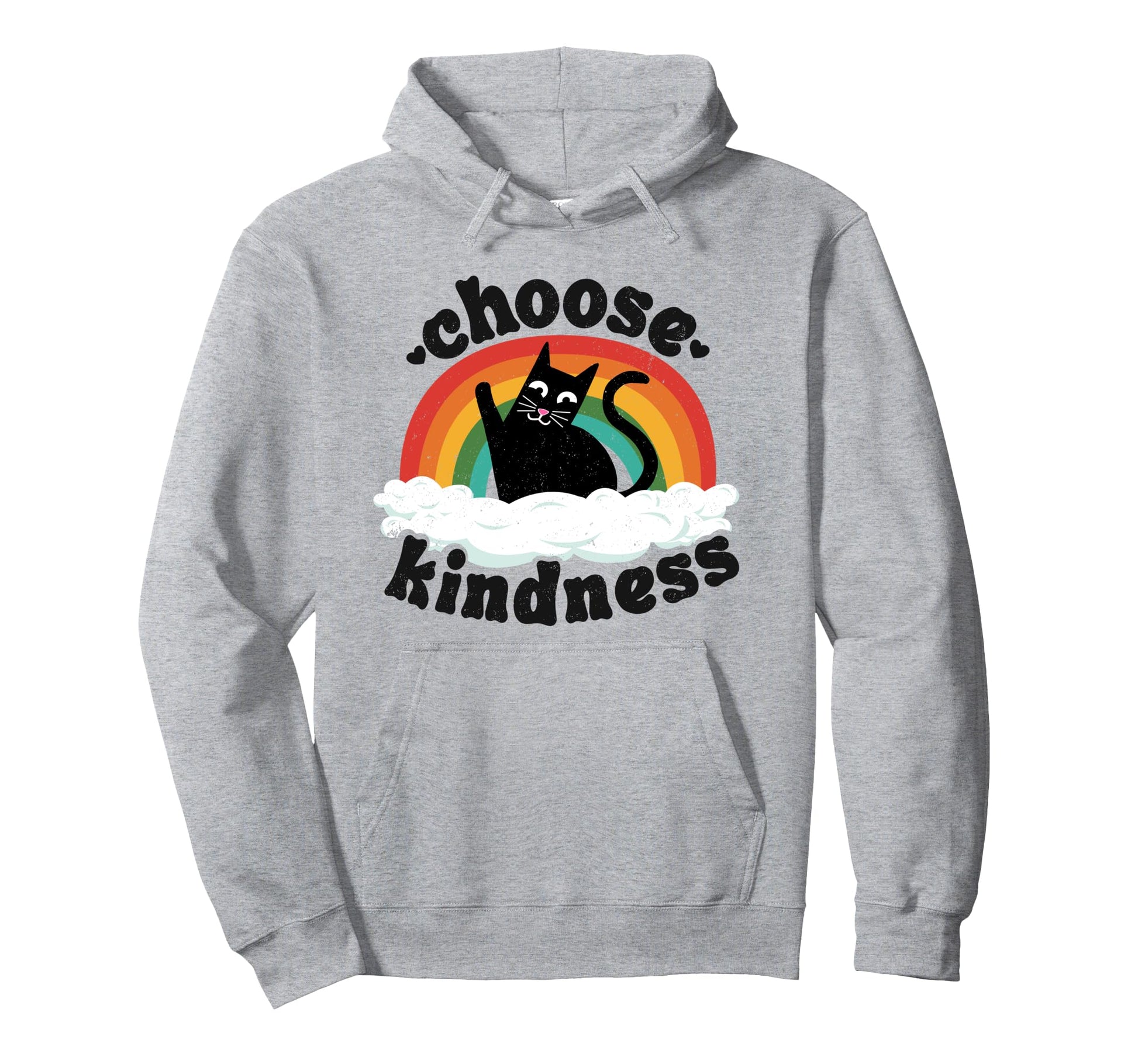 Anti Bullying Rainbow Peace Kind Hoodie - Casual Everyday Wear Men Women - T-Shirt, Sweatshirt, Hoodie