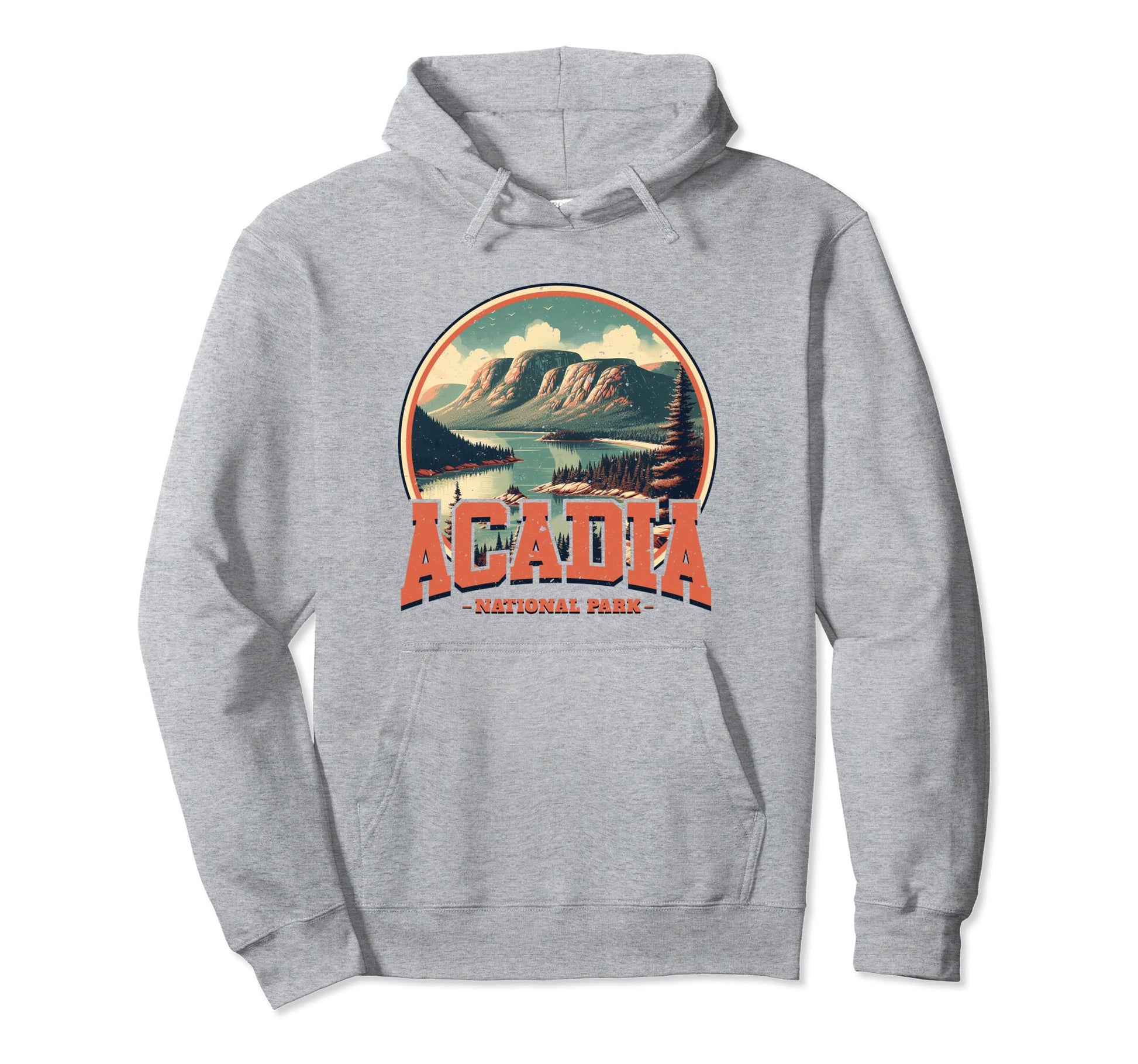 Acadia National Park Sports Text Hoodie - Aesthetic Graphic for Adults - T-Shirt, Sweatshirt, Hoodie