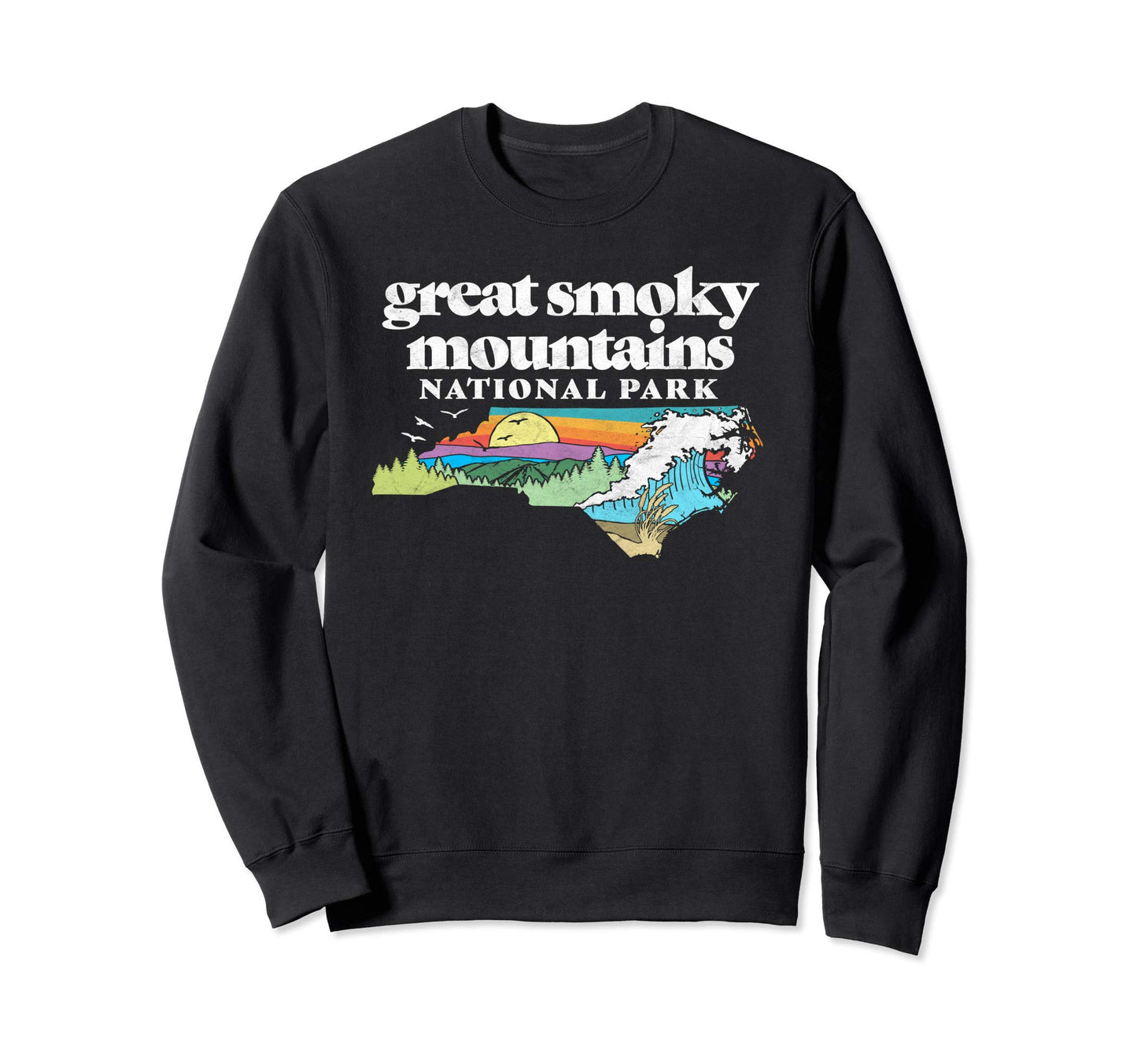 Great Smoky Mountains Park North Sweatshirt - Unique Graphic Unisex - T-Shirt, Sweatshirt, Hoodie