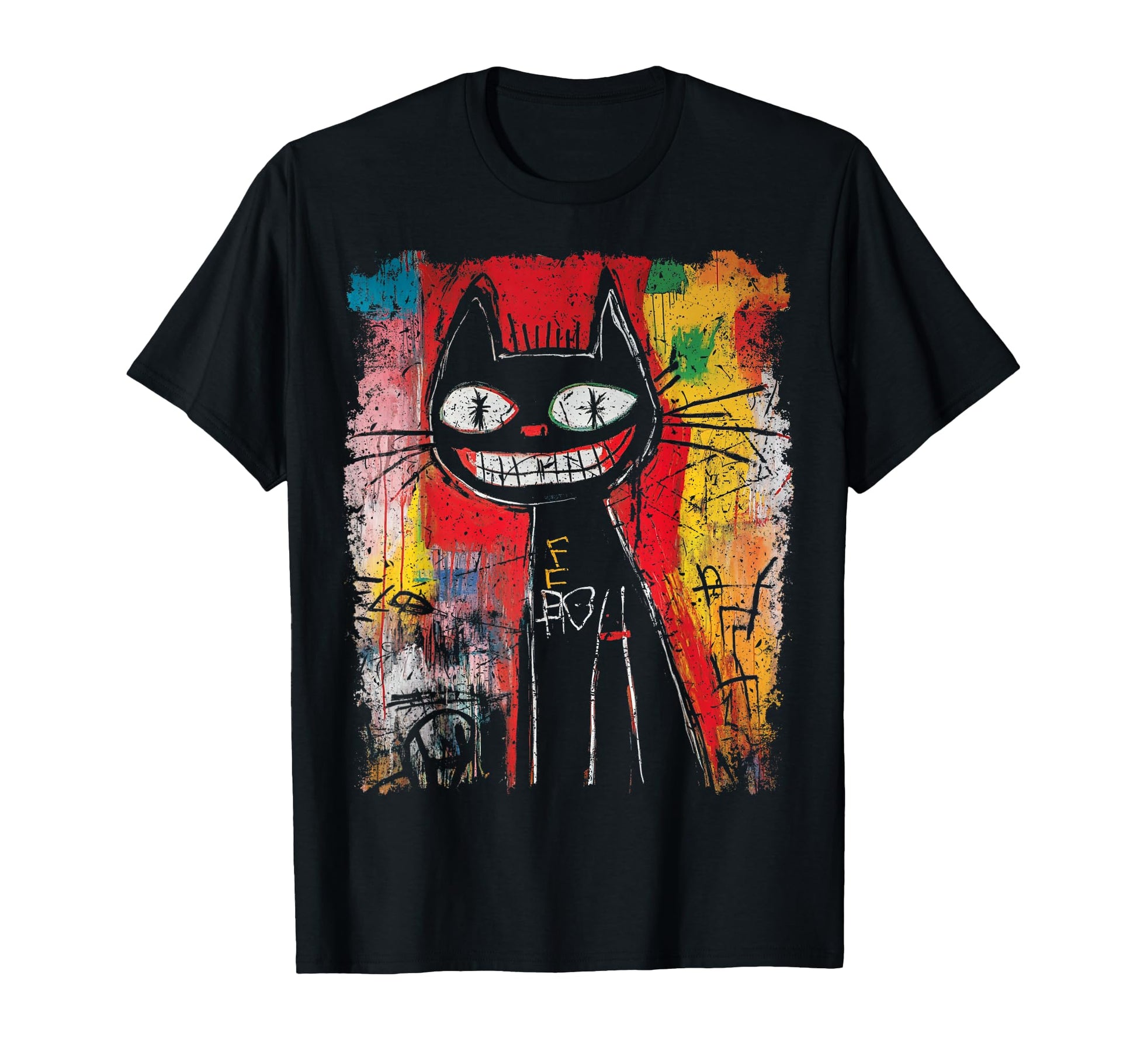 Pop Art Cat 90S Mens Graffiti T-Shirt - Novelty Apparel Unisex - T-Shirt, Sweatshirt, Hoodie