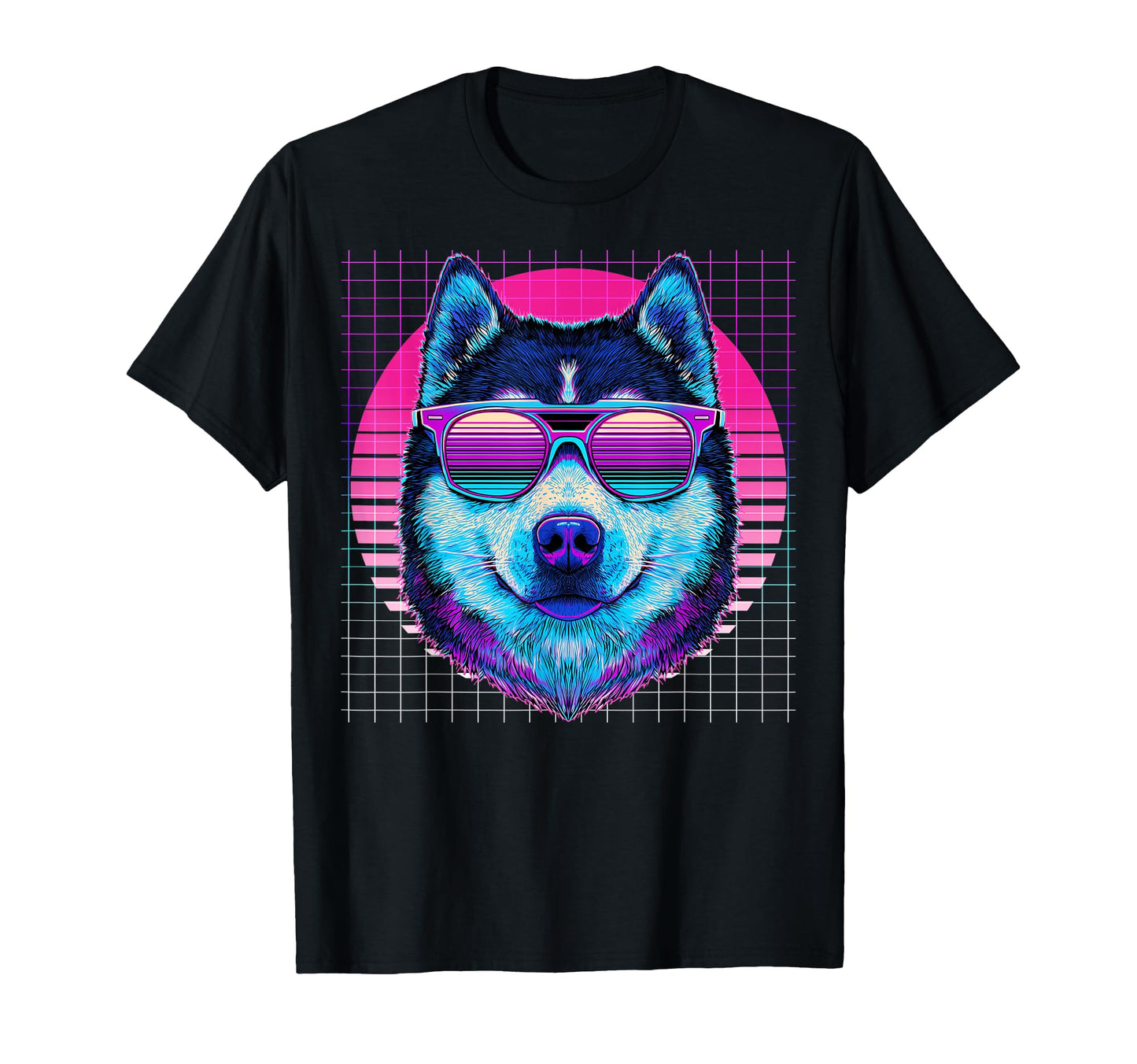 Alaskan Malamute Sunglasses Dog T-Shirt - Trendy Graphic for Adults - T-Shirt, Sweatshirt, Hoodie