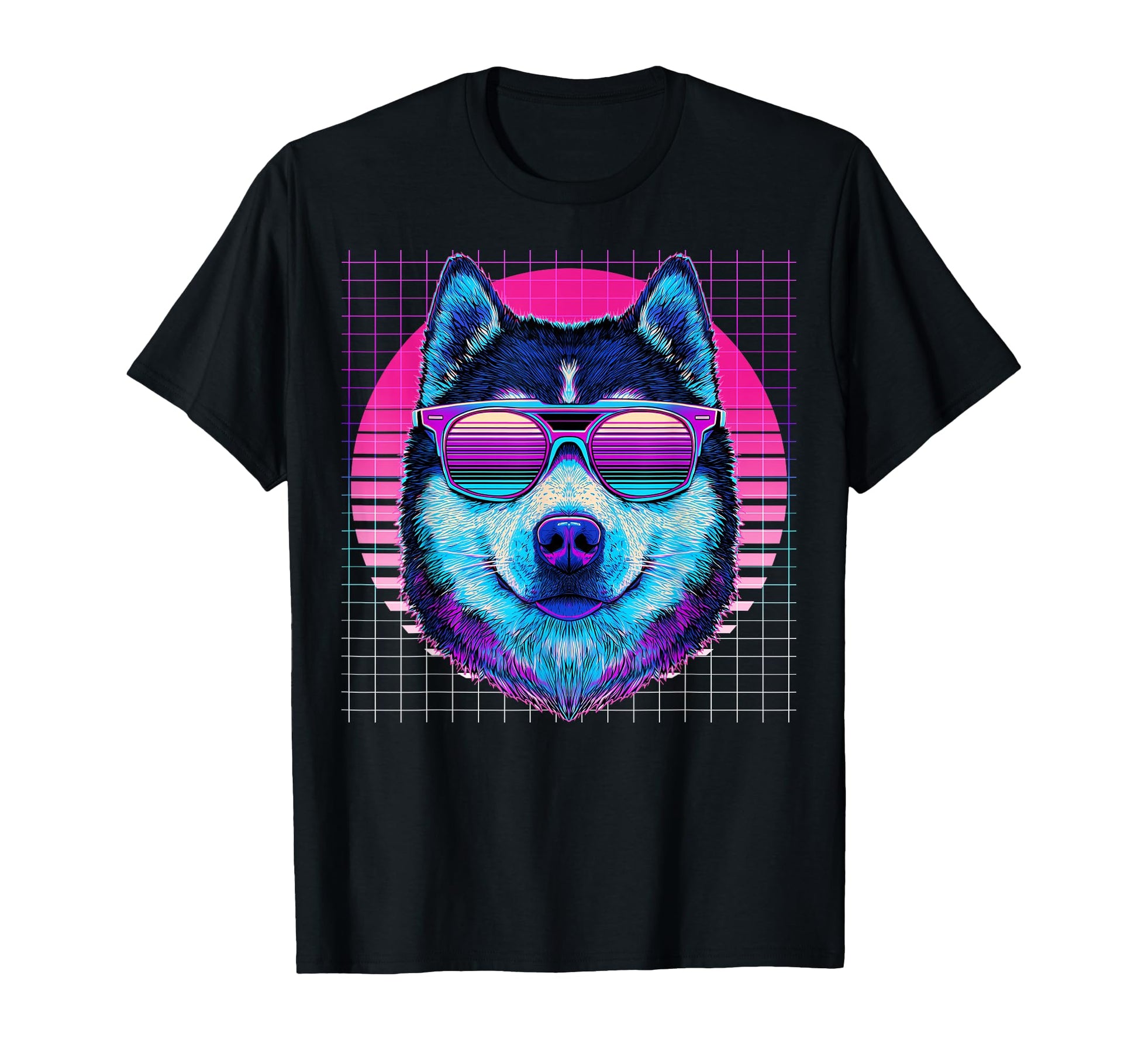 Alaskan Malamute Sunglasses Dog T-Shirt - Trendy Graphic for Adults - T-Shirt, Sweatshirt, Hoodie