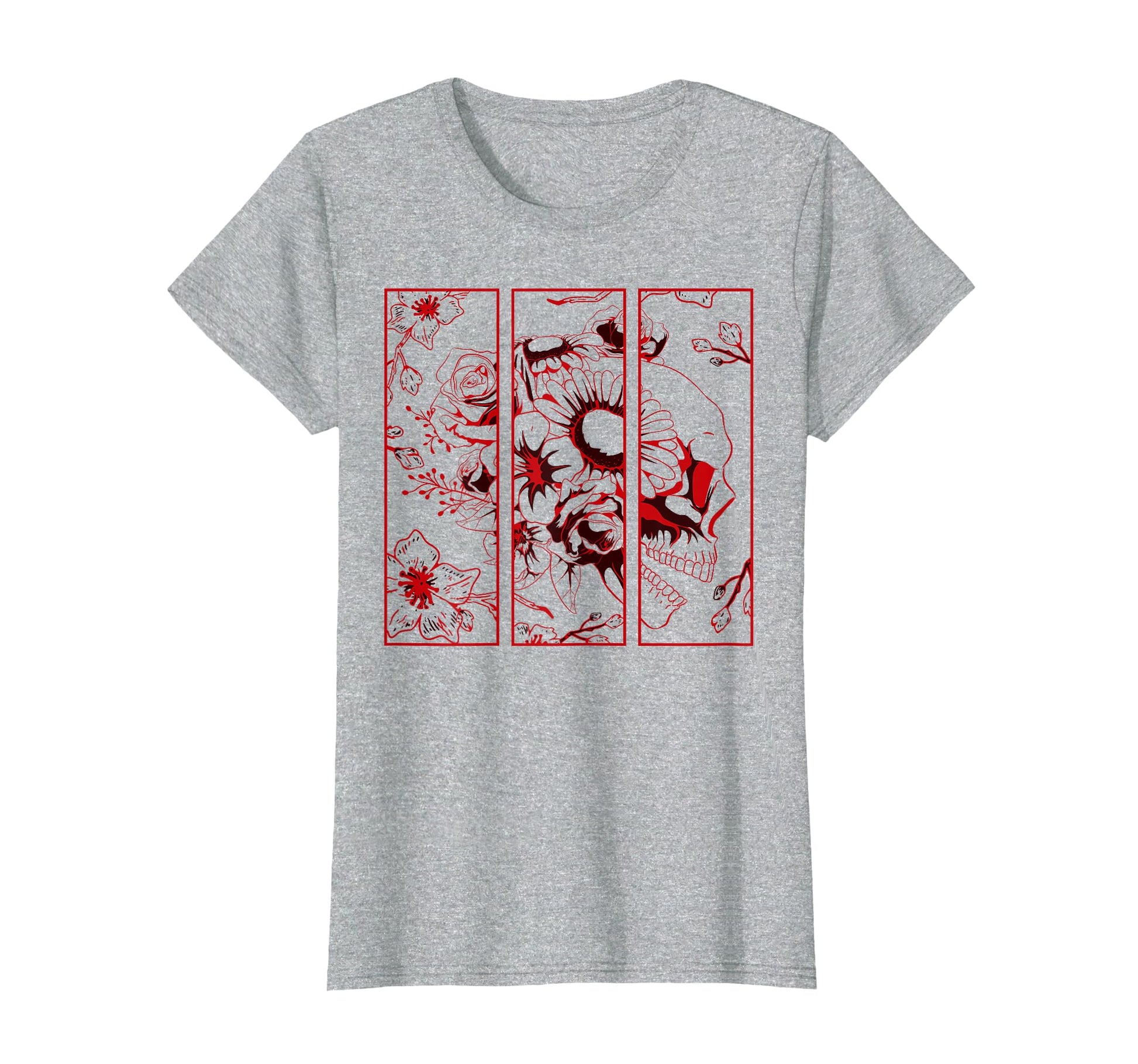 Soft Grunge Aesthetic Skull Roses T-Shirt - Fun Novelty Design Men Women - T-Shirt, Sweatshirt, Hoodie