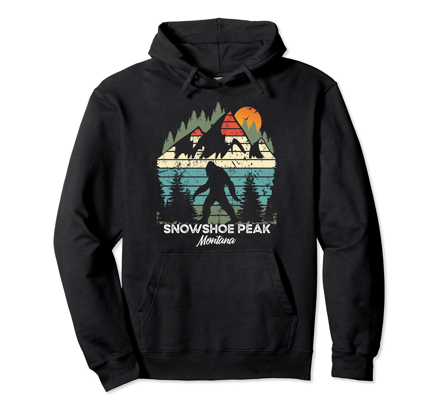 Snowshoe Peak Montana National Park Hoodie - Aesthetic Graphic Men Women - T-Shirt, Sweatshirt, Hoodie