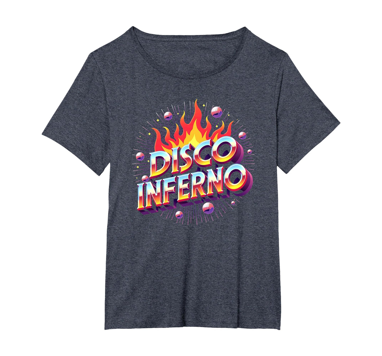 Disco Inferno Dance Party Fever Art Womens T-Shirt - Unique Graphic Unisex - T-Shirt, Sweatshirt, Hoodie