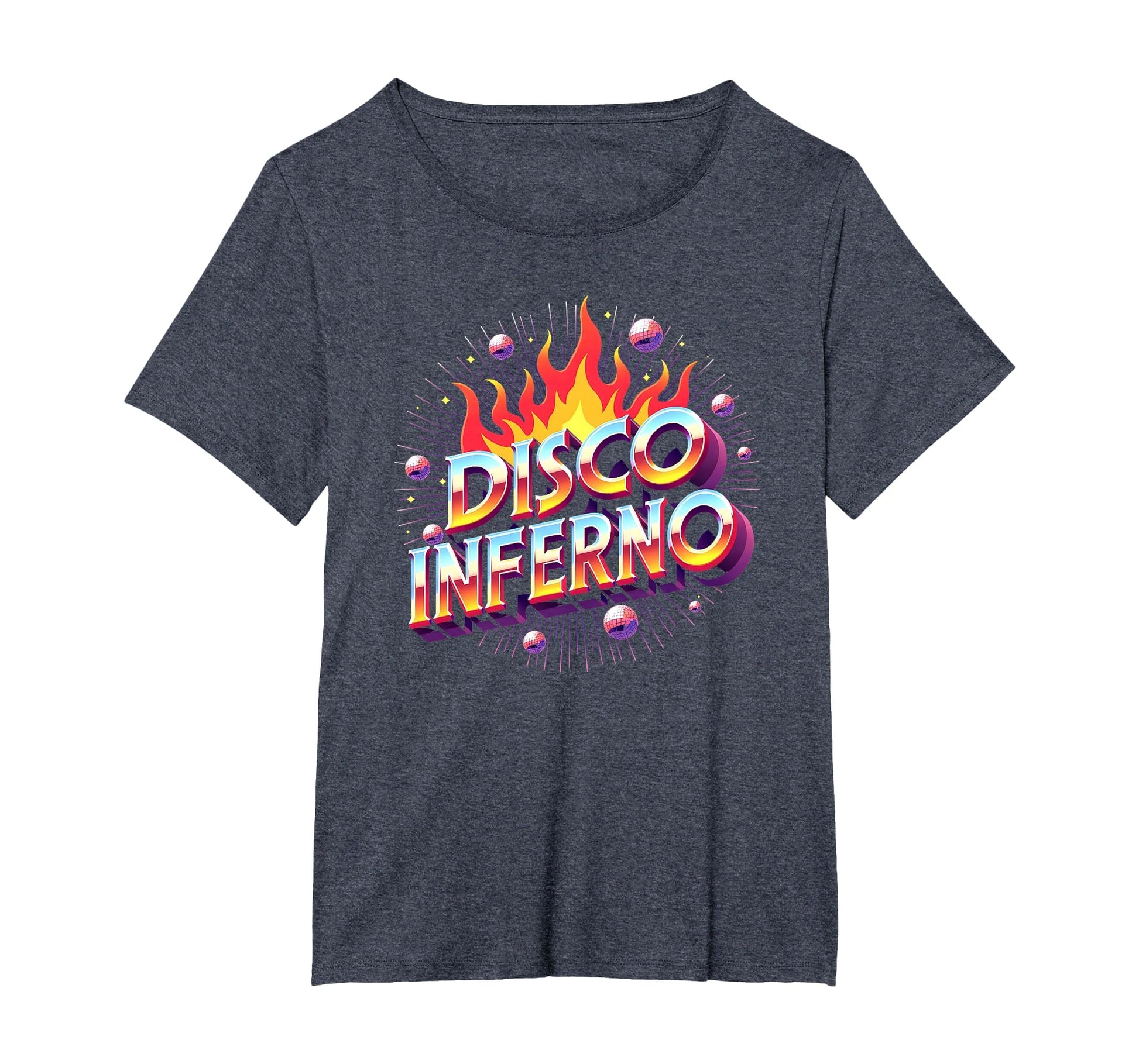 Disco Inferno Dance Party Fever Art Womens T-Shirt - Unique Graphic Unisex - T-Shirt, Sweatshirt, Hoodie