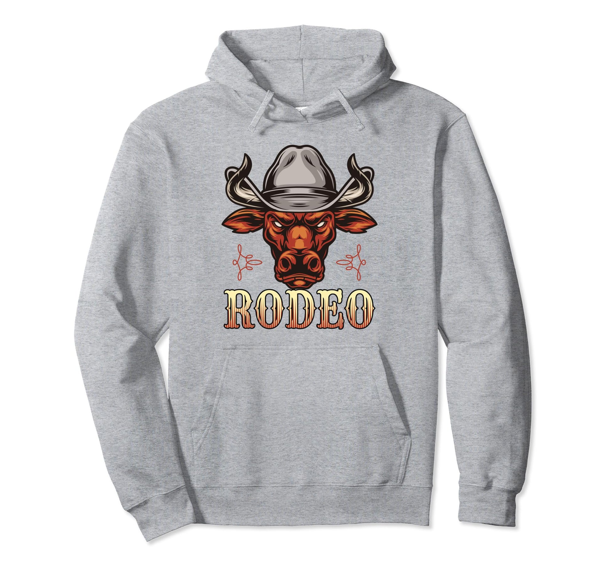 Cowboycore Steer Bull Cow Skull Rodeo Hoodie - Unique Graphic for Adults - T-Shirt, Sweatshirt, Hoodie