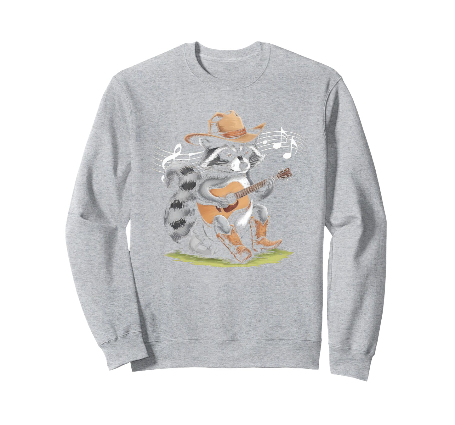 Raccoon 90S Country Music Western Cowboy Sweatshirt - Graphic Print Unisex - T-Shirt, Sweatshirt, Hoodie