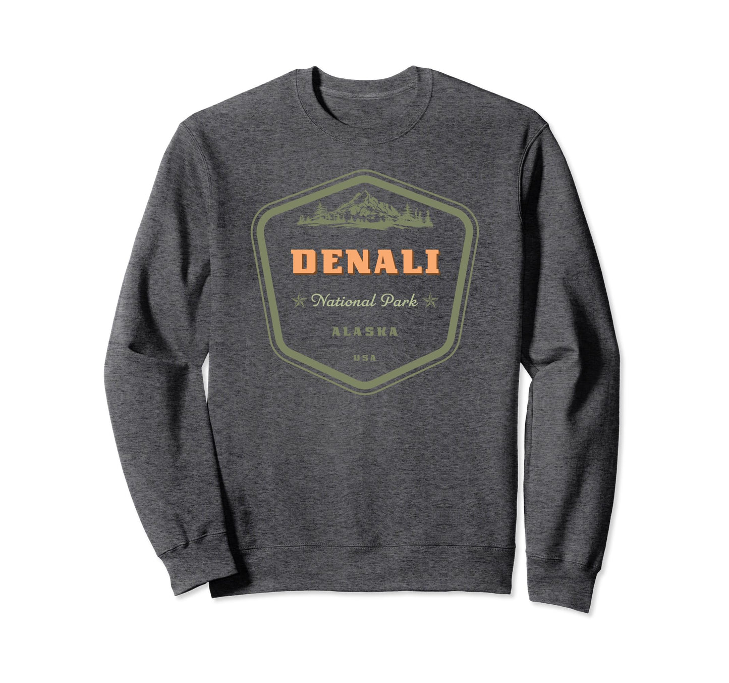 Denali National Park Alaska Sweatshirt - Custom Art Print Men Women - T-Shirt, Sweatshirt, Hoodie