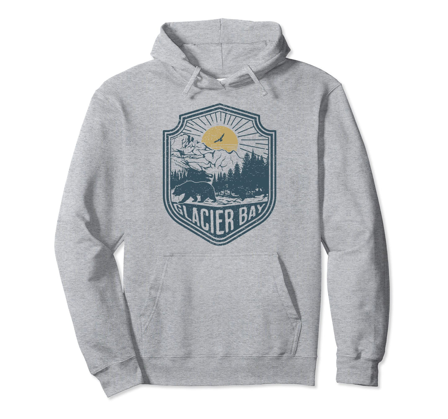 Glacier Bay National Park Alaska Hoodie - Novelty Apparel for Adults - T-Shirt, Sweatshirt, Hoodie